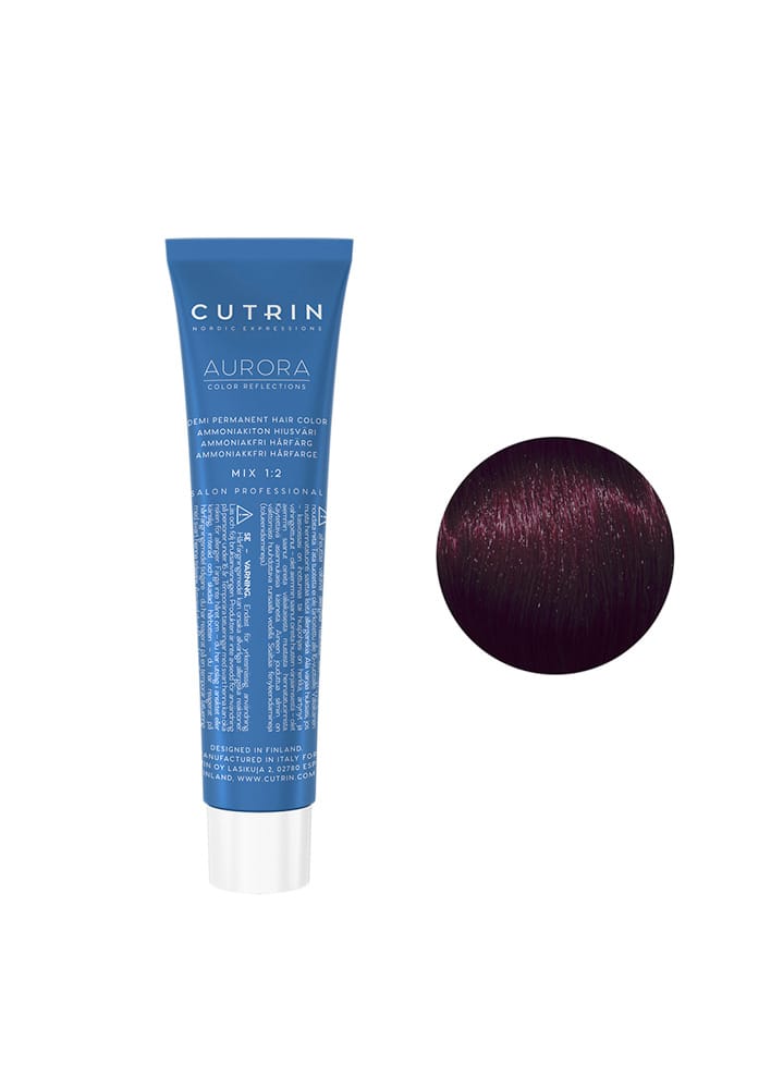 Безаміачна крем-фарба для волосся CUTRIN AURORA Demi (Колір: 6.56 Безсонна ніч) - 1