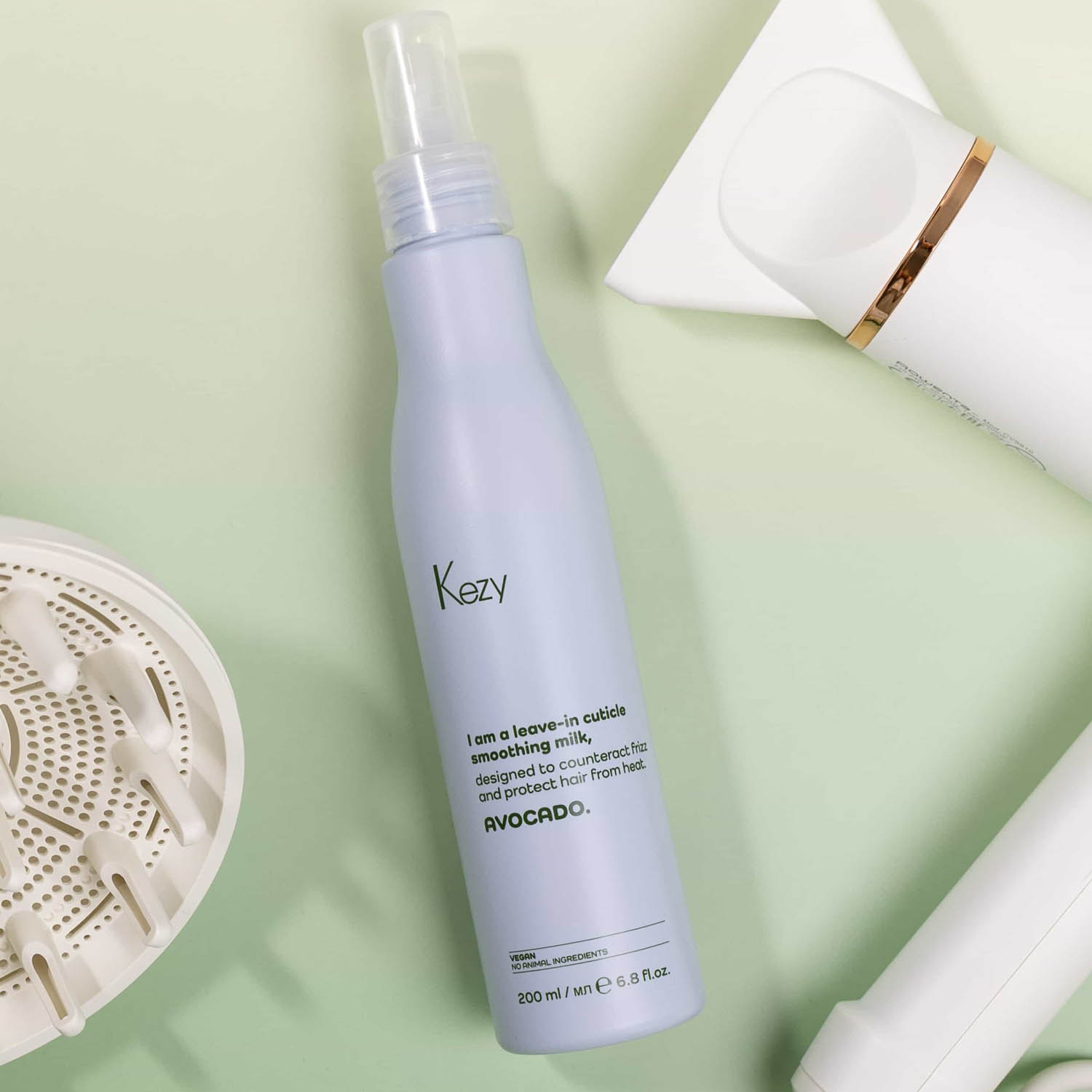 Розгладжуюче молочко Kezy Avocado Leave-In Cuticle Smoothing Milk, 200 ml - 2