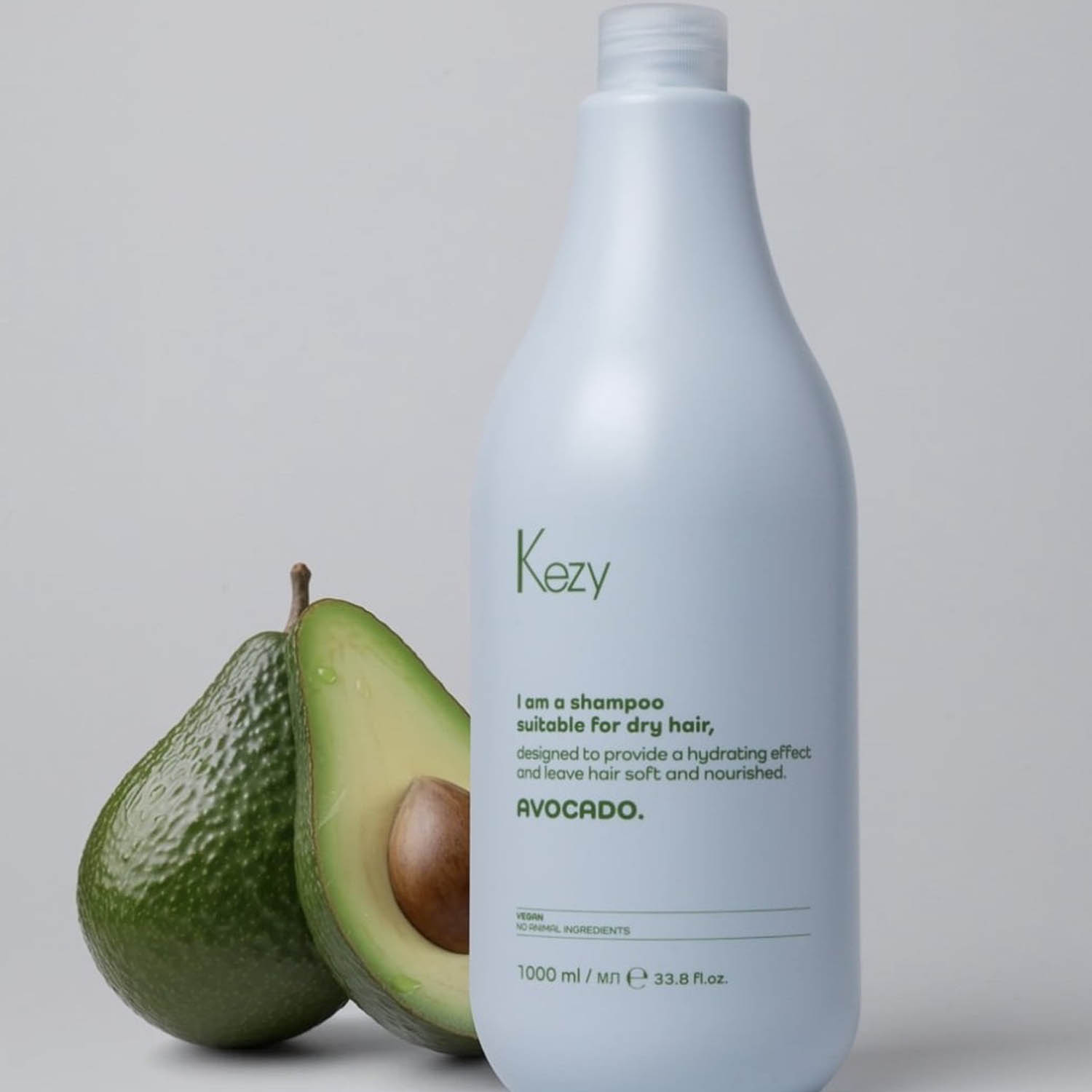 Шампунь для сухого волосся Kezy Avocado Shampoo, 1000 ml - 3