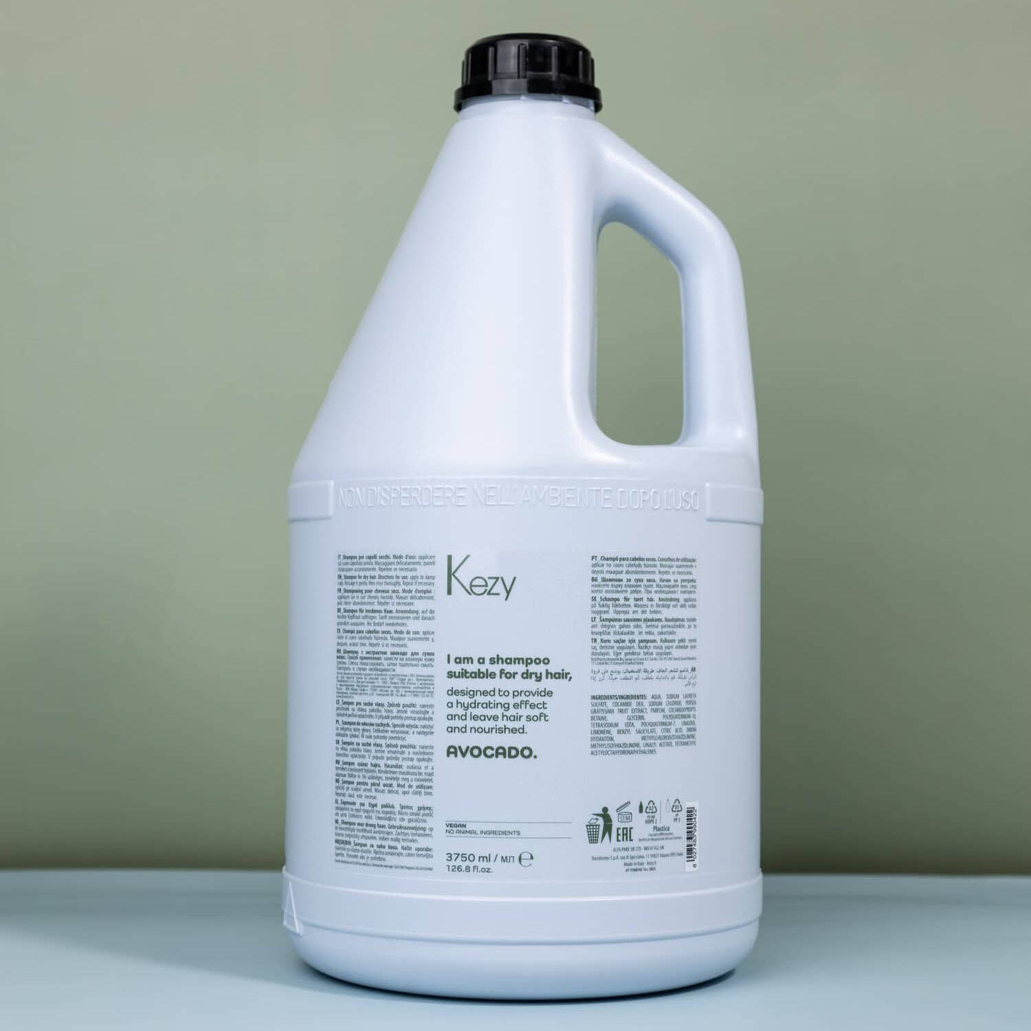 Шампунь для сухого волосся Kezy Avocado Shampoo, 3750 ml - 2
