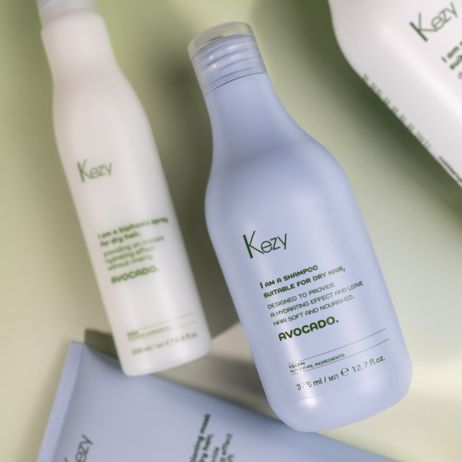 Шампунь для сухого волосся Kezy Avocado Shampoo, 375 мл - 3