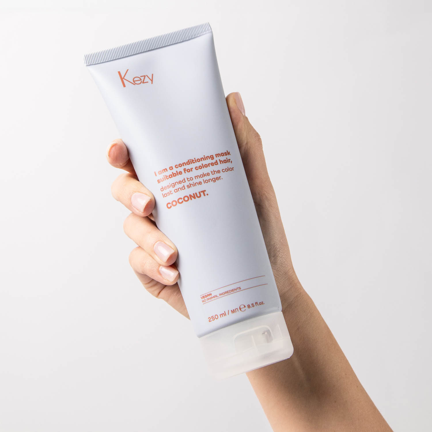 Кондиціонуюча ліпідна маска для фарбованого волосся Kezy Coconut Mask, 250 ml - 2