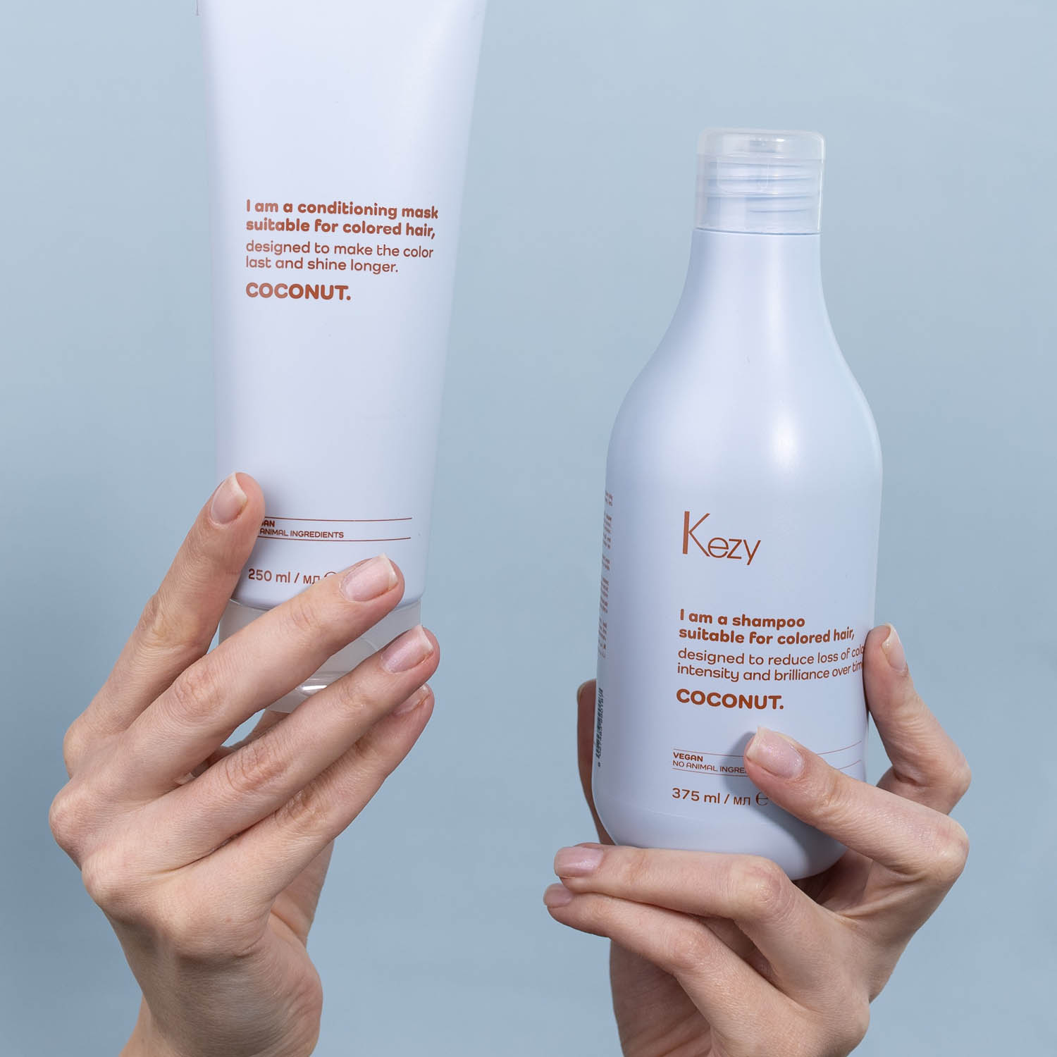 Шампунь для фарбованого волосся Kezy Coconut Shampoo, 375 ml - 3