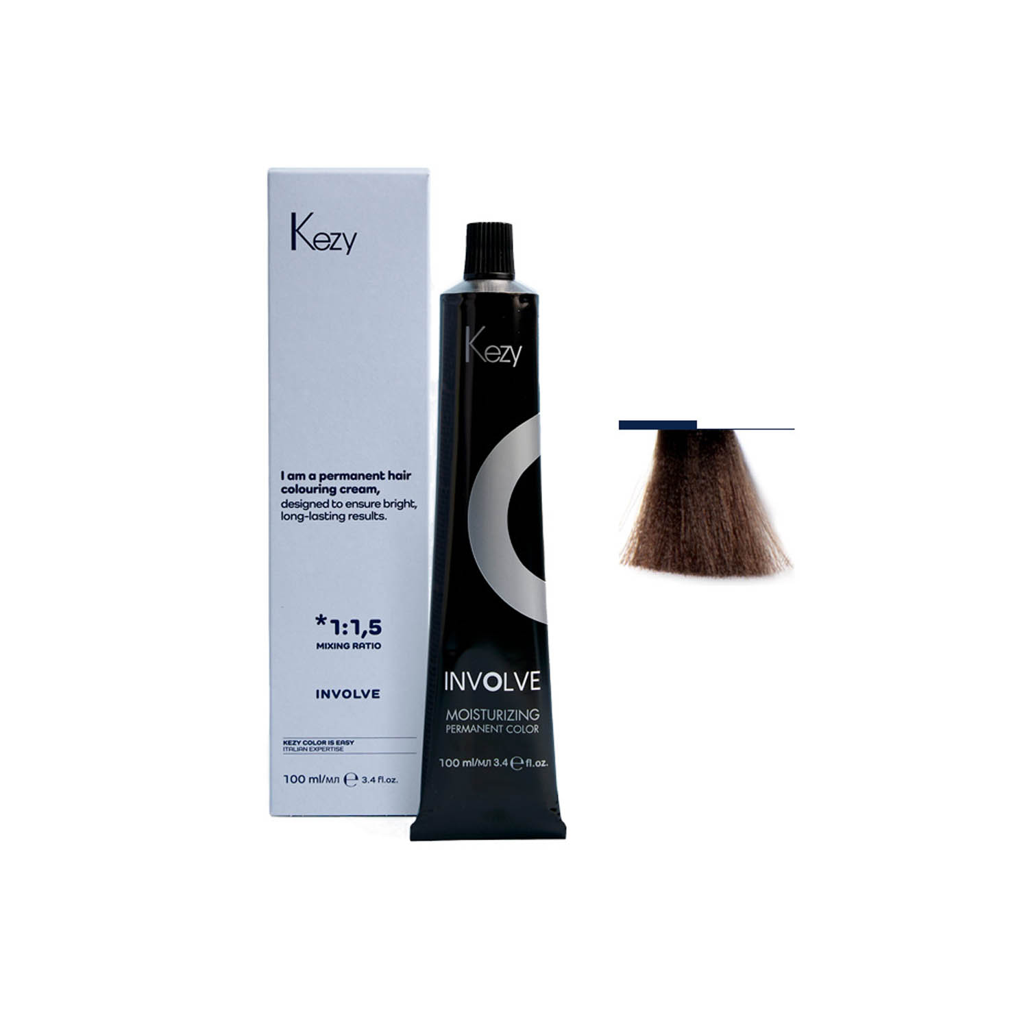 Крем-фарба для волосся Kezy Involve color 5.13 Coffee, 100 ml - 1