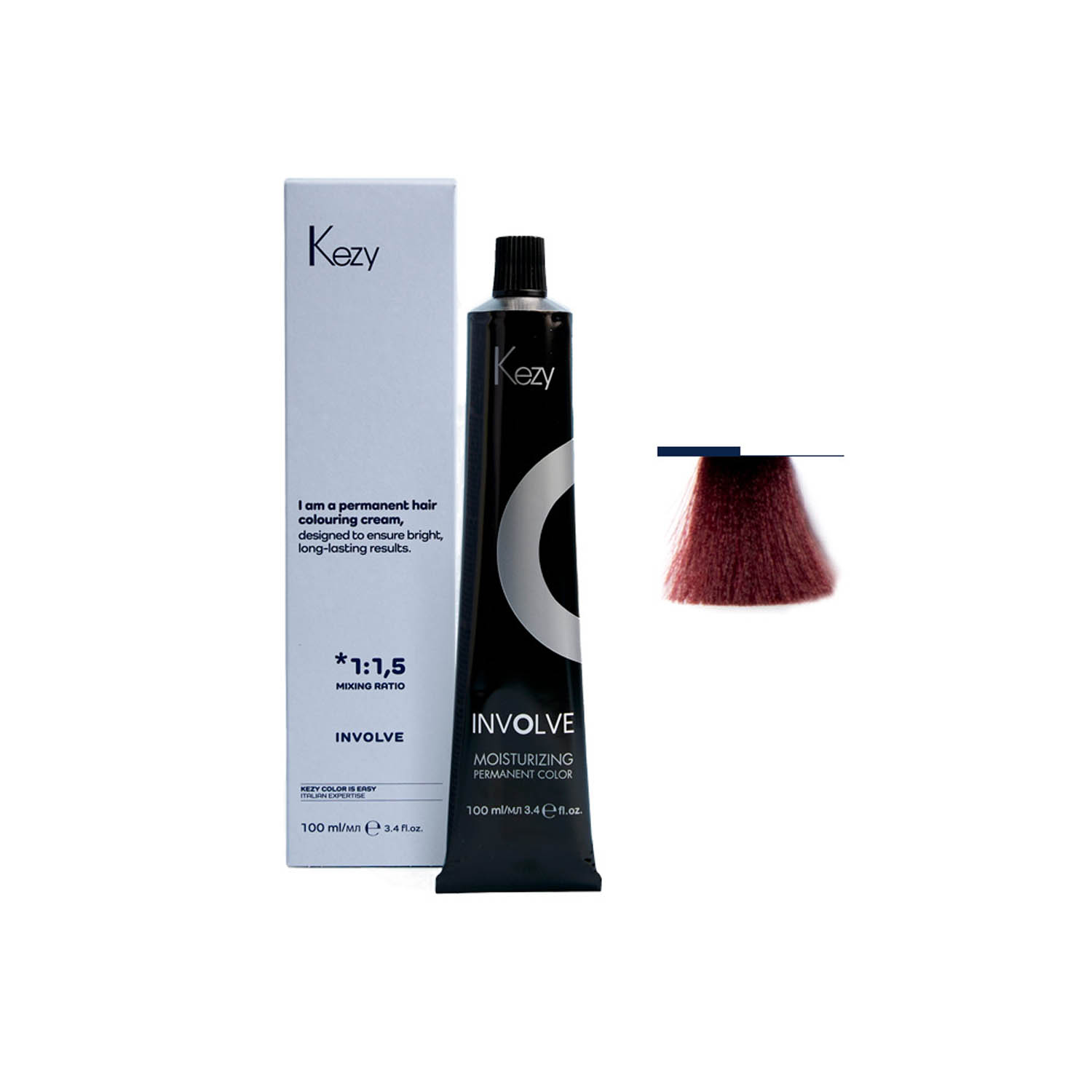 Крем-фарба для волосся Kezy Involve color 7.67 Violet Red Blond, 100 ml - 1
