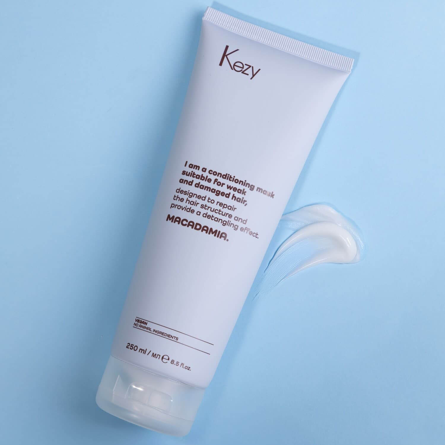 Ліпідна маска для ослабленого та пошкодженого волосся Kezy Macadamia Mask, 250 ml - 2