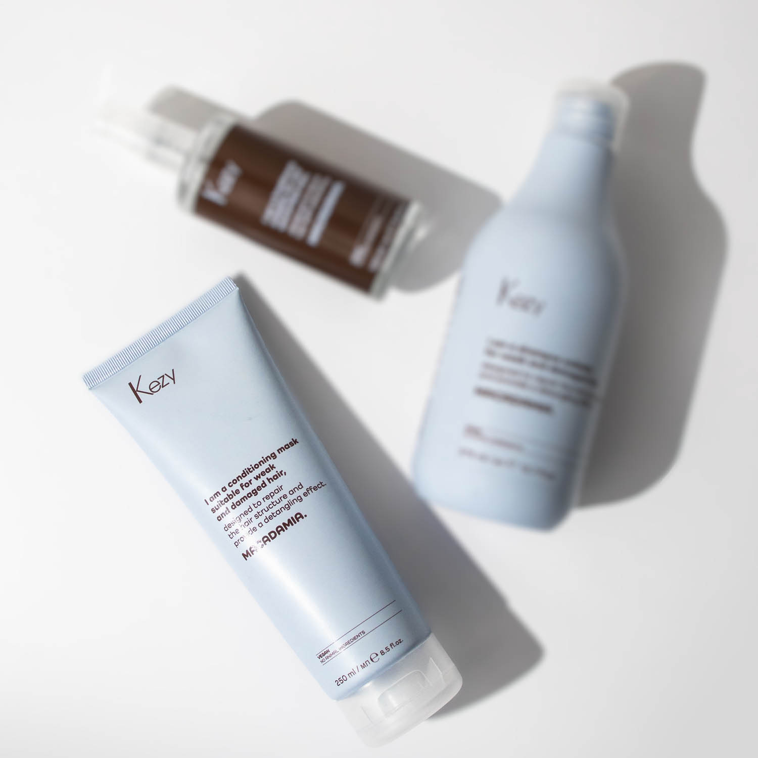 Ліпідна маска для ослабленого та пошкодженого волосся Kezy Macadamia Mask, 250 ml - 3