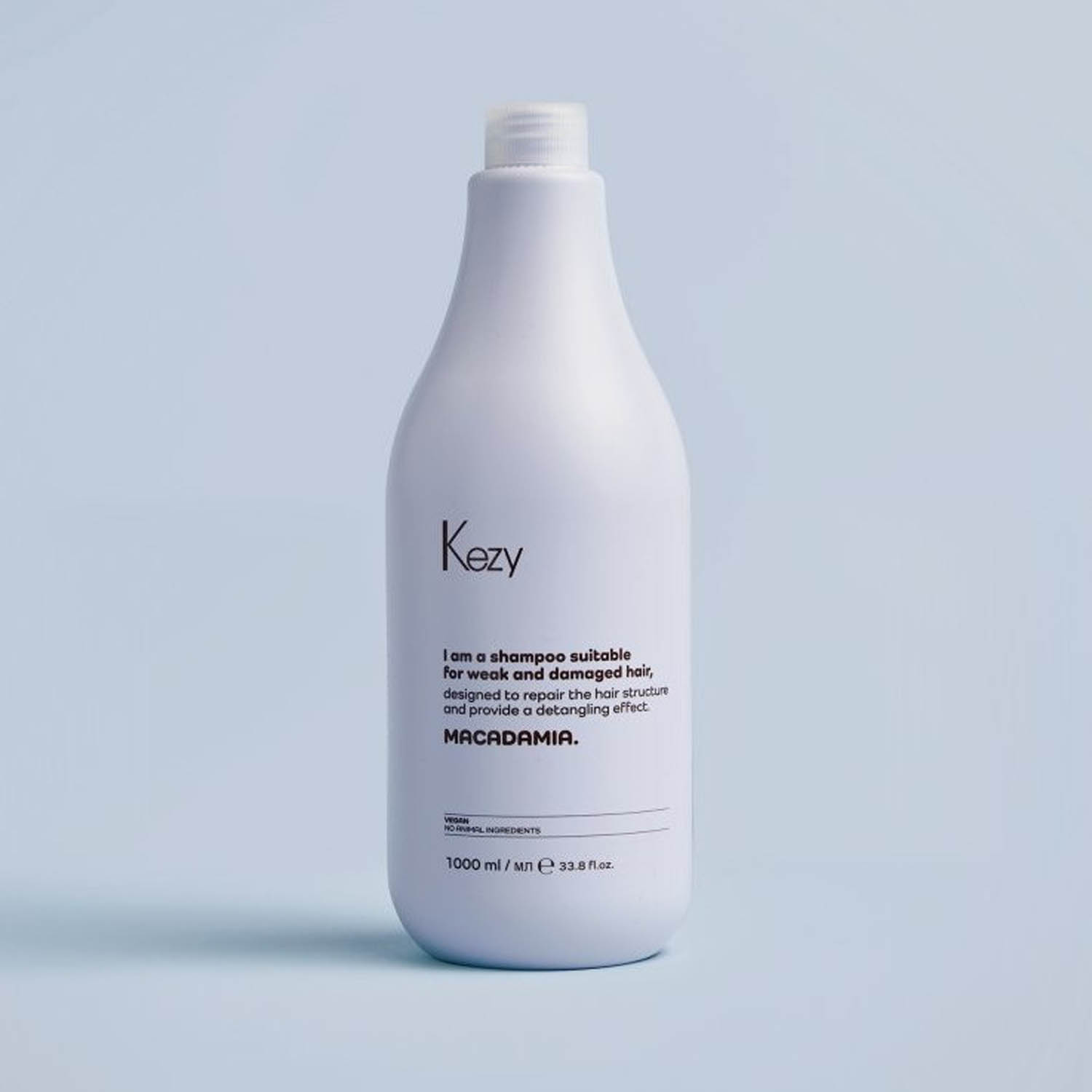 Шампунь для ослабленого та пошкодженого волосся Kezy Macadamia Shampoo, 1000 ml - 2