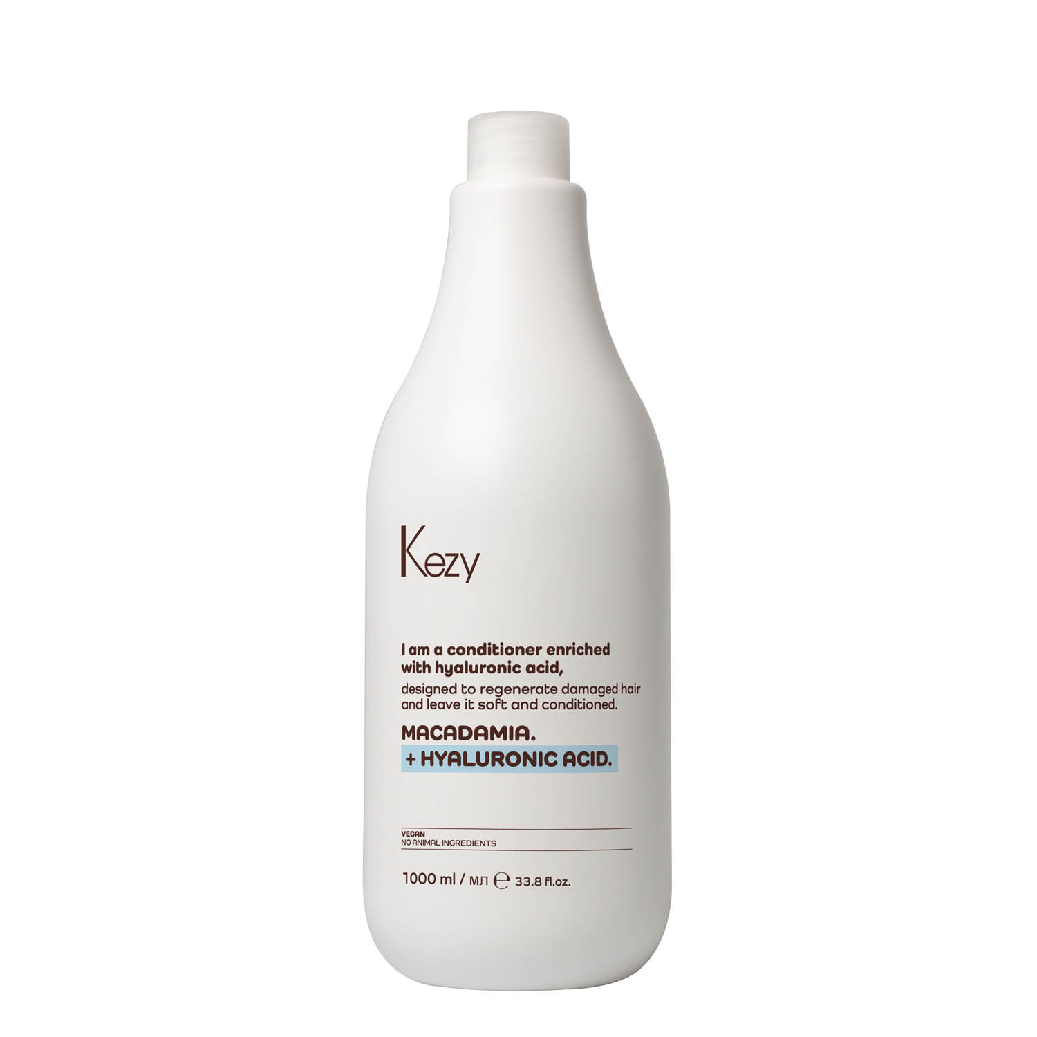 Реструктуруючий кондиціонер з гіалуроновою кислотою Kezy Macadamia Plus Conditioner, 1000 ml - 1
