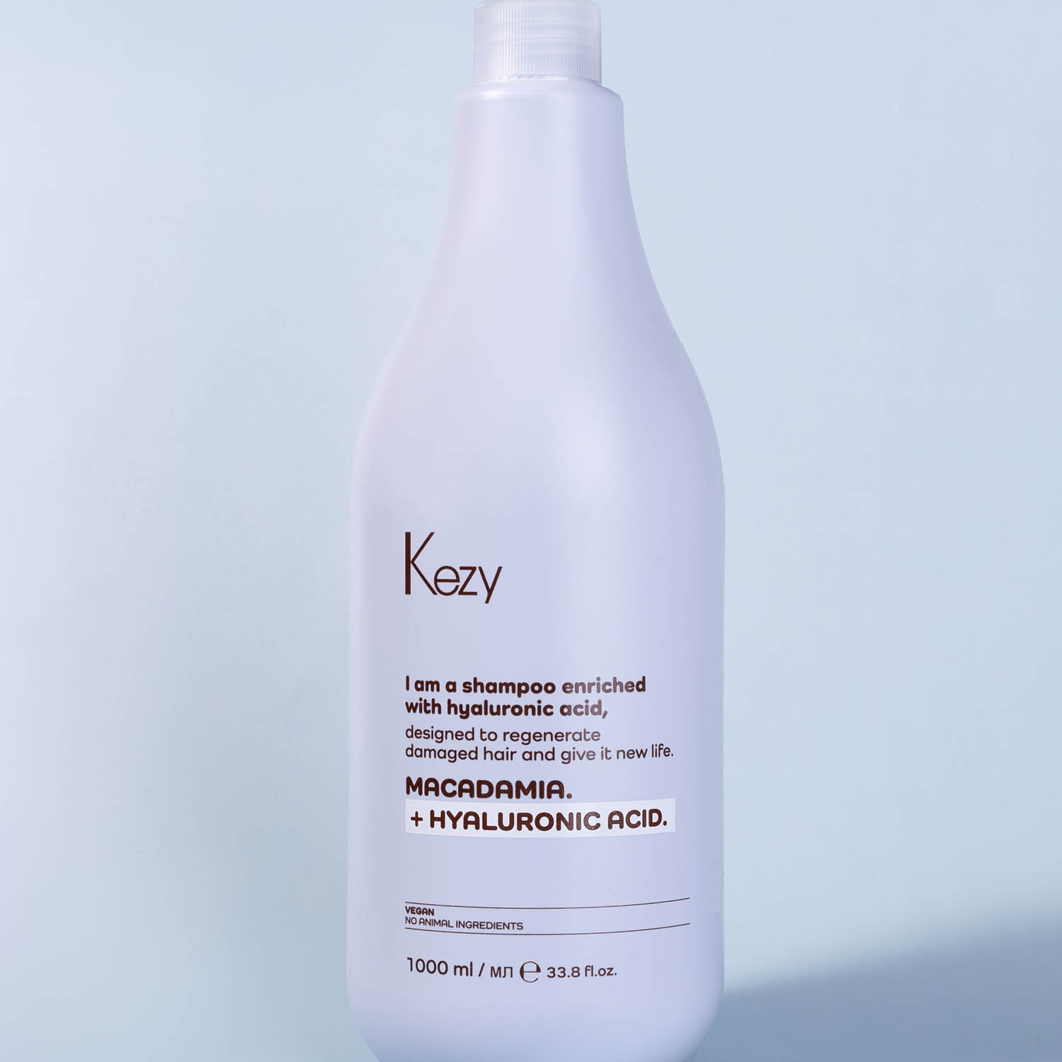 Реструктуруючий шампунь з гіалуроновою кислотою Kezy Macadamia Plus Shampoo, 1000 ml - 2