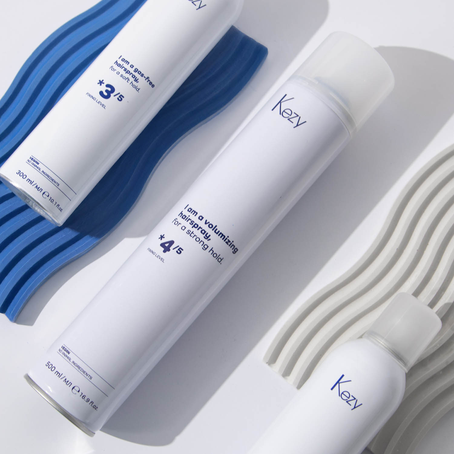 Лак для надання обʼєму тонкому волоссю Kezy Volumizing Hairspray, 500 ml - 3