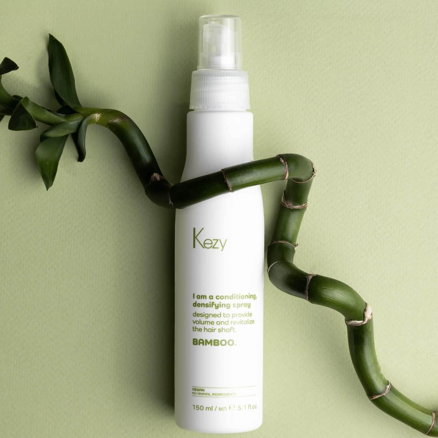 Спрей-кондиціонер для ущільнення волосся Kezy Bamboo Densifying Spray, 150 ml - 2