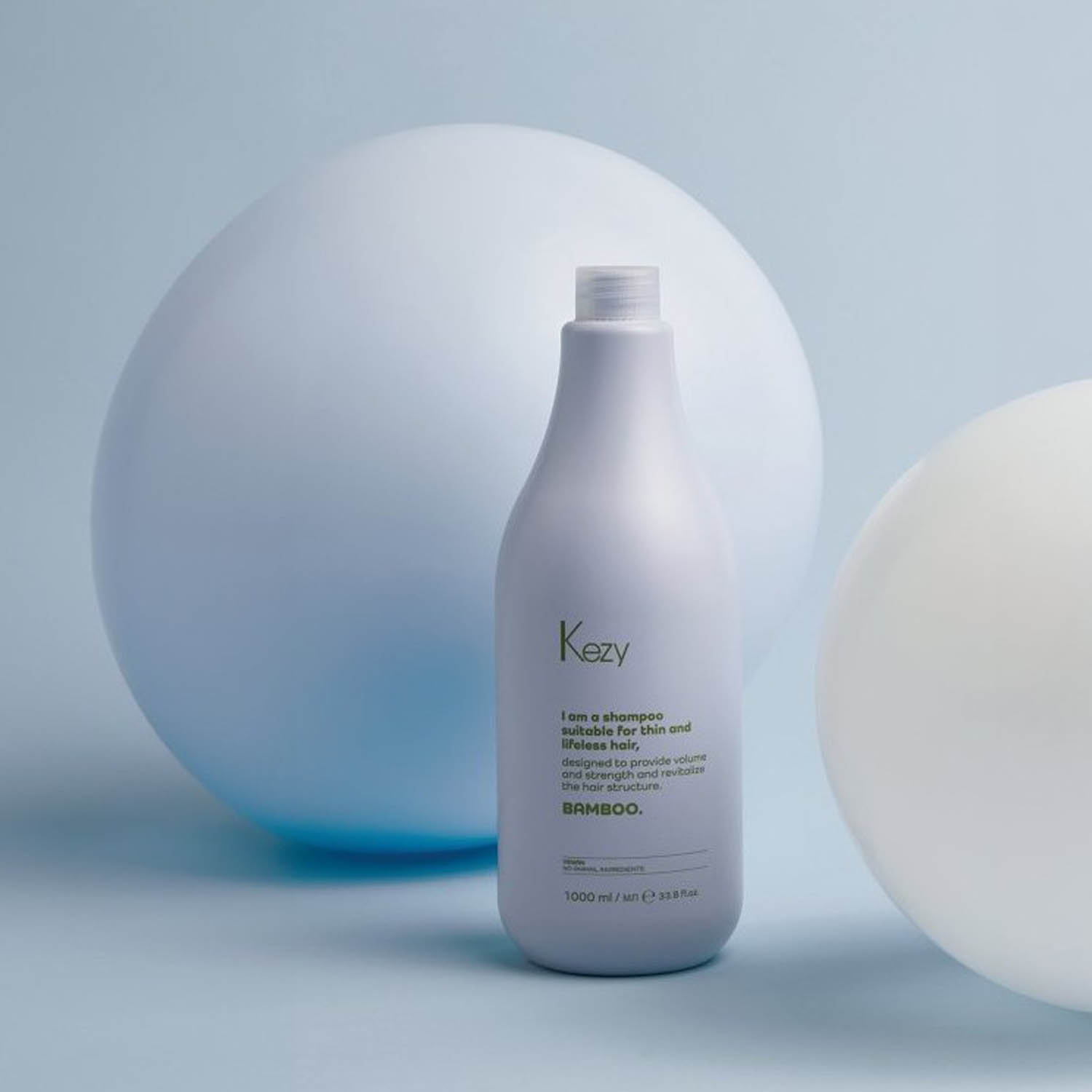 Шампунь для обʼєму тонкого волосся Kezy Bamboo Shampoo, 1000 ml - 2