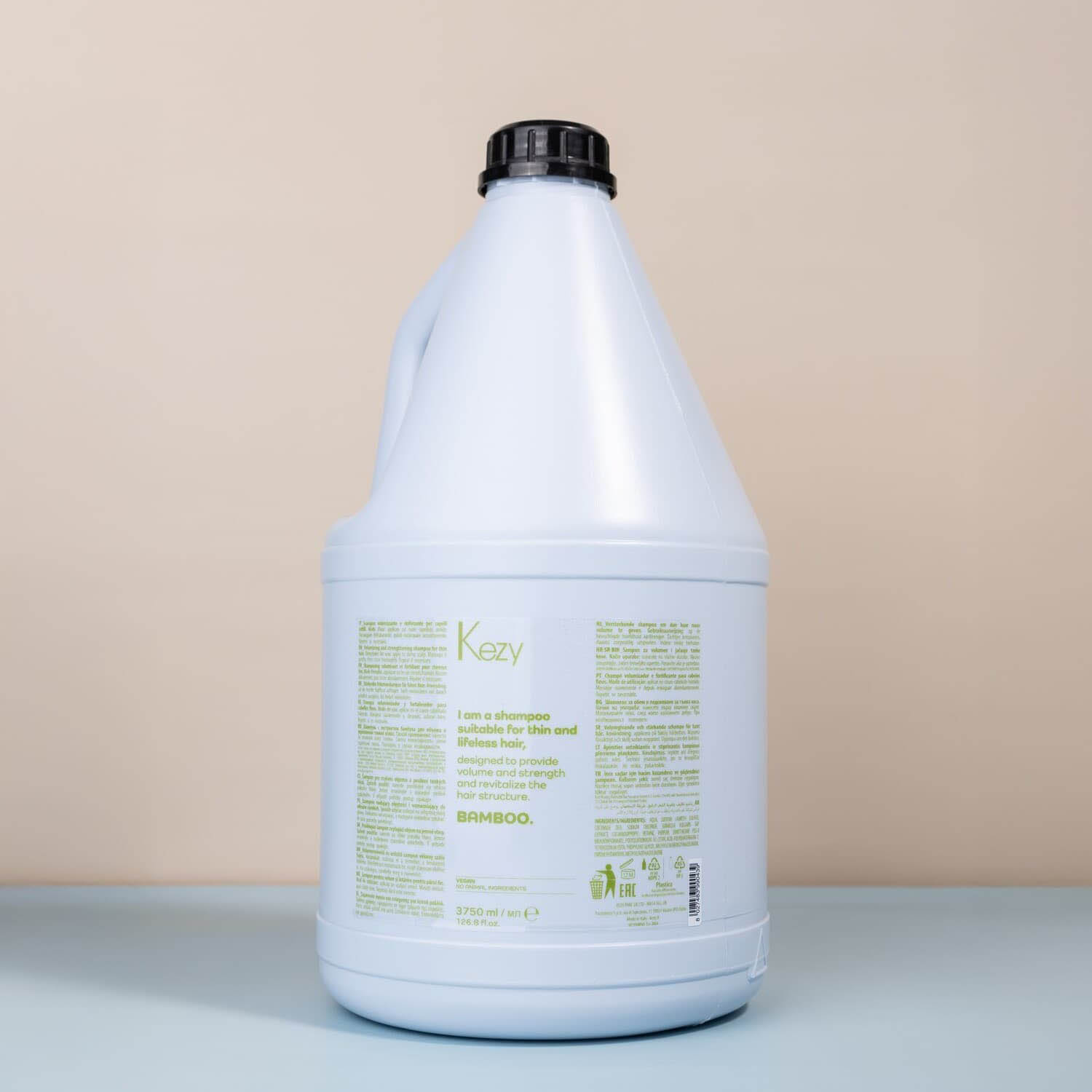 Шампунь для об'єму тонкого волосся Kezy Bamboo Shampoo, 3750 ml - 2