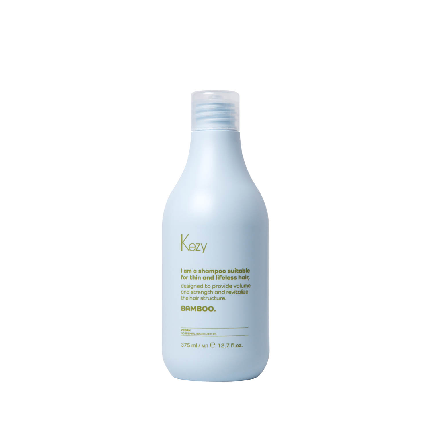 Шампунь для обʼєму тонкого волосся Kezy Bamboo Shampoo, 375 ml - 1