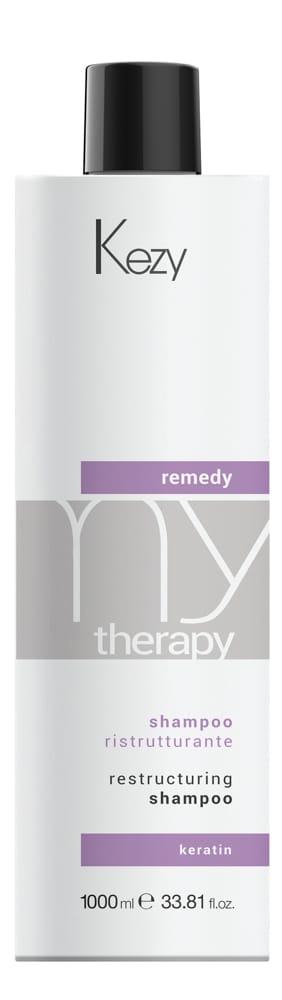 Реструктуруючий шампунь з кератином Kezy RESTRUCTURING SHAMPOO, 1000 ml - 1