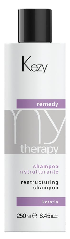 Реструктуруючий шампунь з кератином Kezy RESTRUCTURING SHAMPOO, 250 ml - 1