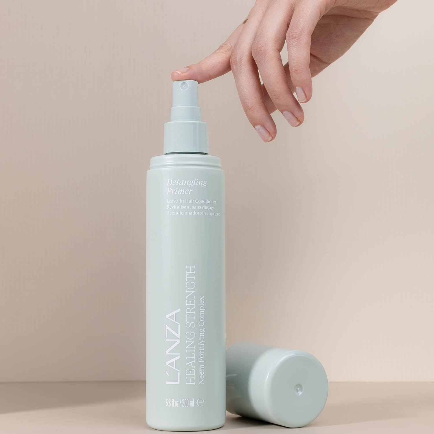 Незмивний спрей-праймер з екстрактом німу LANZA Healing Strength Detangling Primer Neem, 200 ml - 3