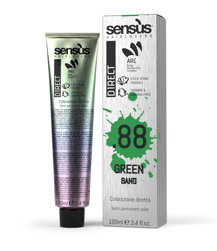 Пігмент Прямої Дії Зелений Sens.ùs Bang Green .88 - 1