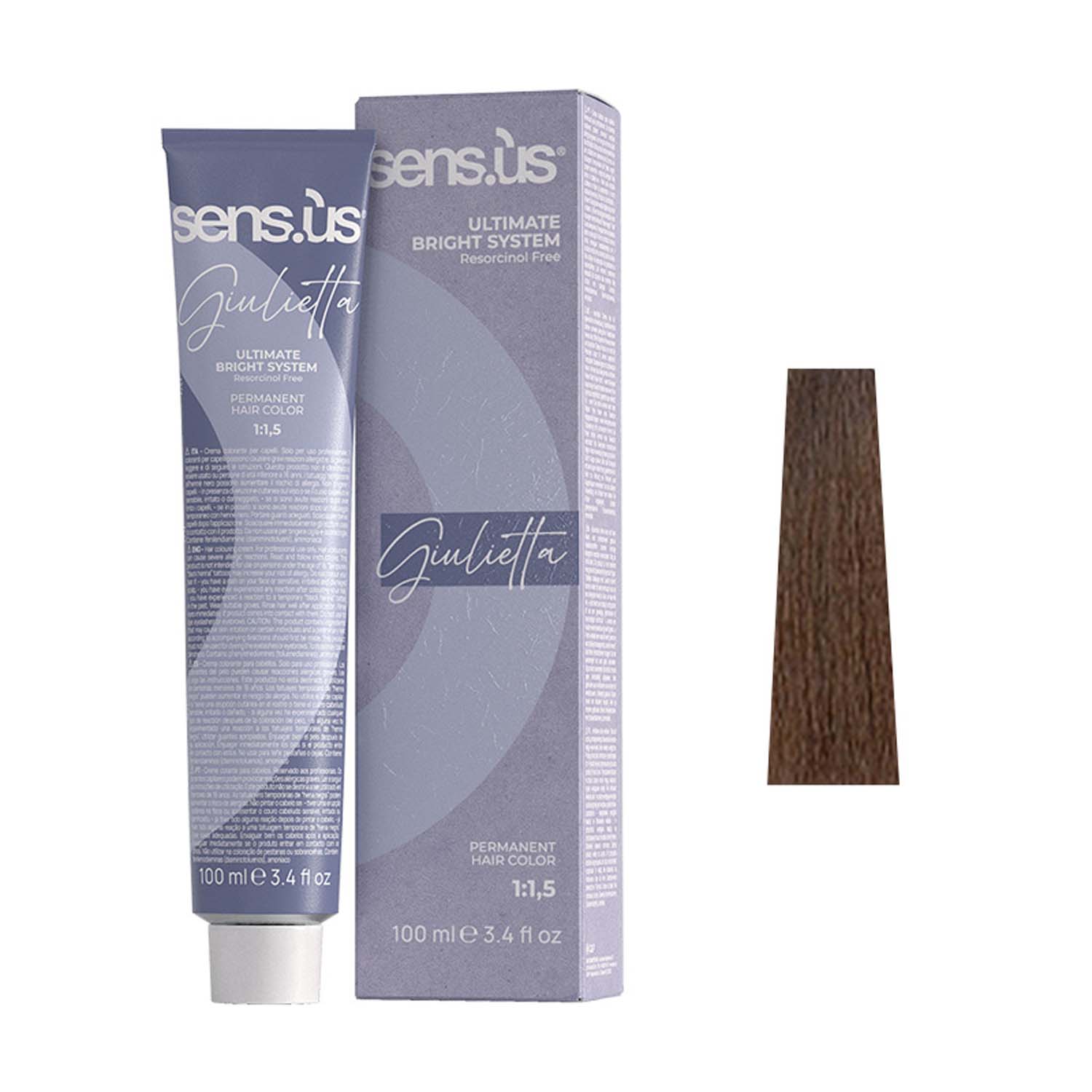 Крем-краска для волос Sens.ùs Giulietta 6.02 Dark Beige Natural Blonde, 100 ml