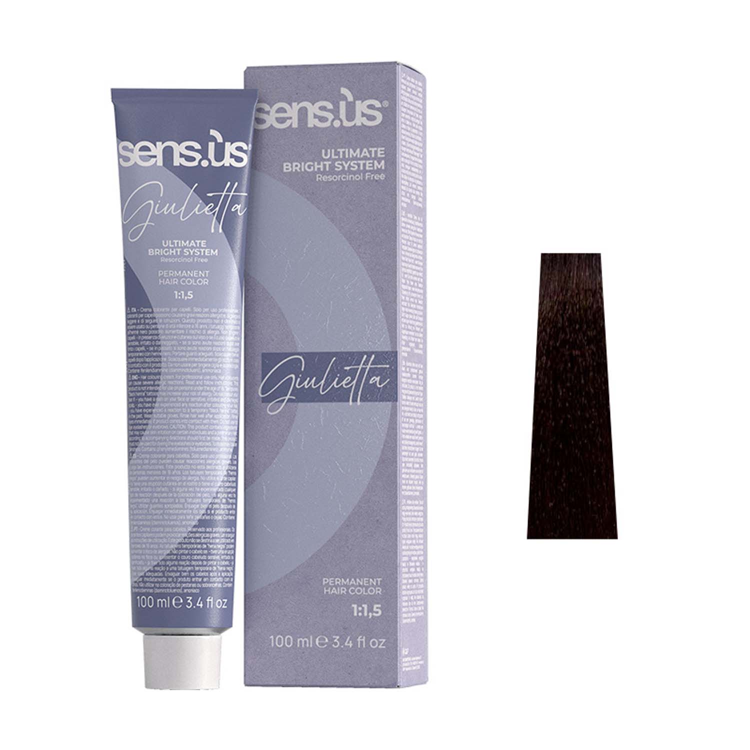 Крем-краска для волос Sens.ùs Giulietta 6.36 Dark Brown Blonde, 100 ml