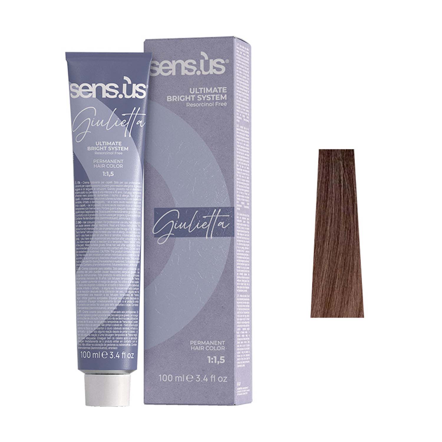 Крем-краска для волос Sens.ùs Giulietta 7.2 Beige Blonde, 100 ml