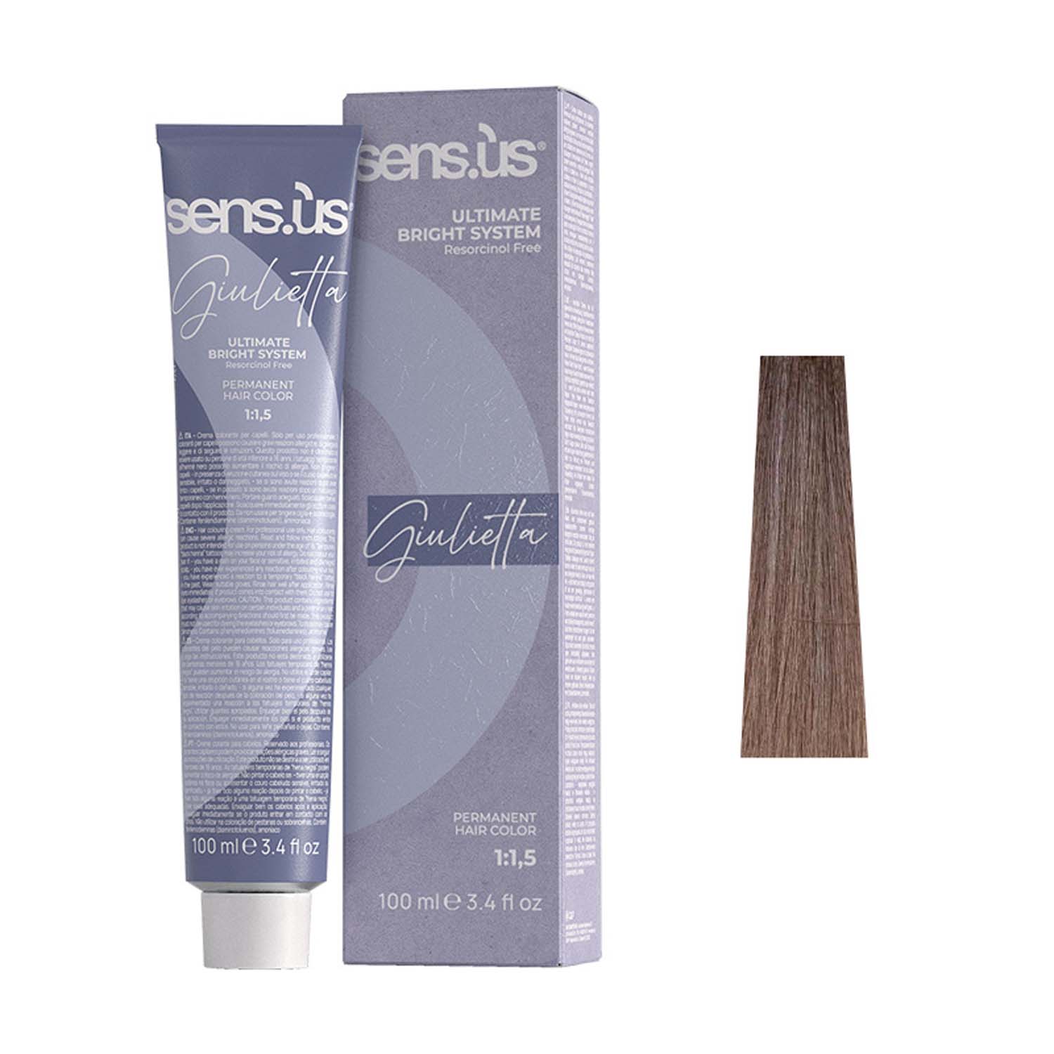Крем-краска для волос Sens.ùs Giulietta 8.2 Light Beige Blonde, 100 ml