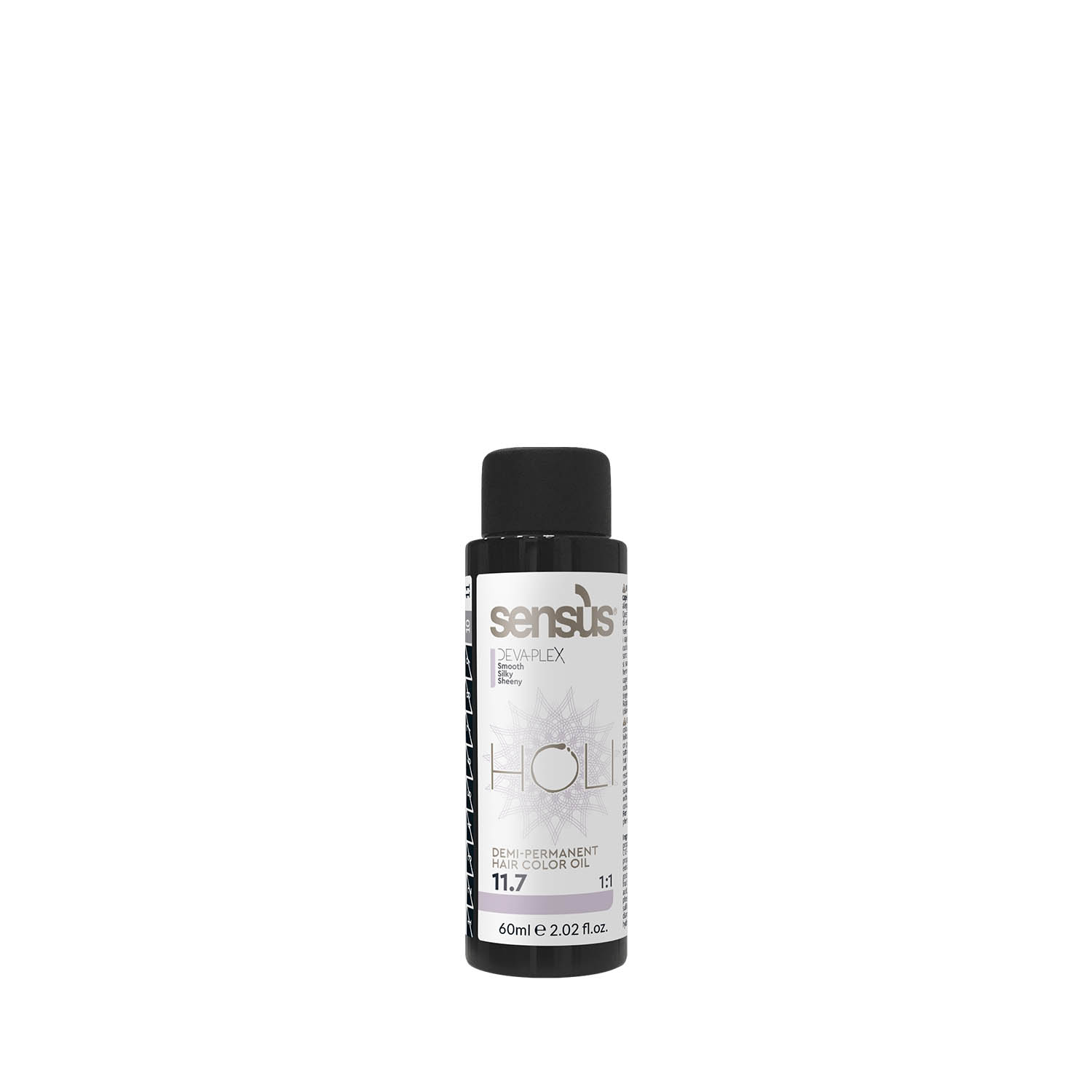 Фарба для волосся масляна безаміачна Sensus Holi 11.7 Violet Ultra Platinum, 60 ml - 1