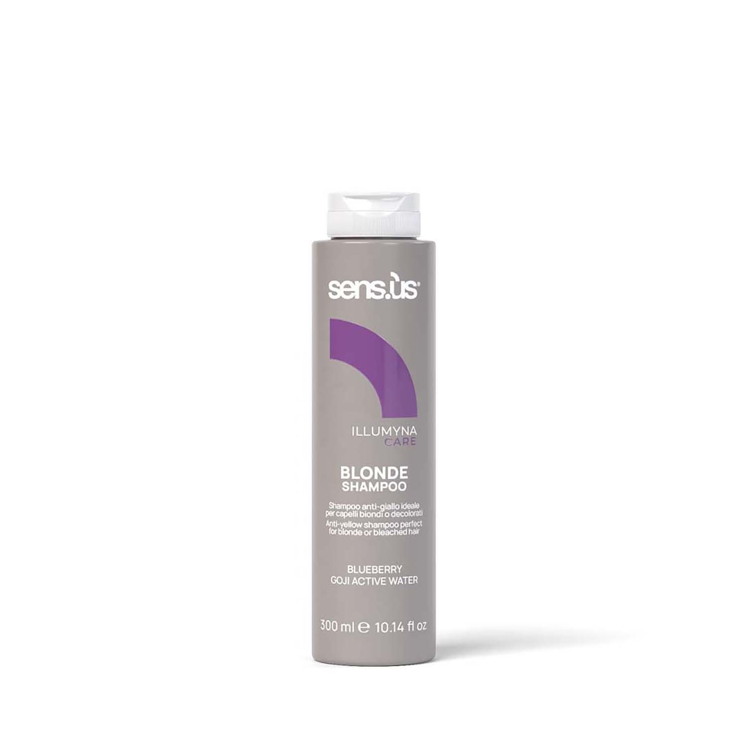 Шампунь проти жовтизни світлого волосся Sens.ùs Illumyna Blonde Shampoo, 300 ml - 1