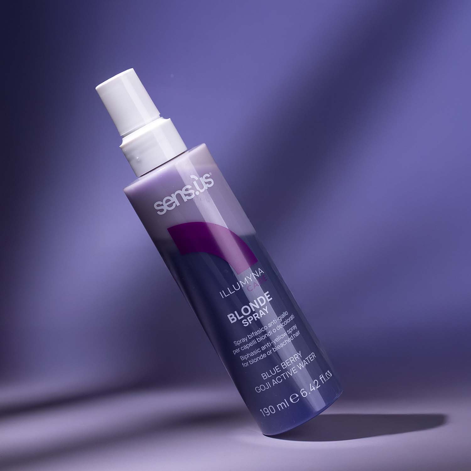 Двофазний спрей для світлого та знебарвленого волосся Sens.ùs Illumyna Blonde Spray, 190 ml - 2