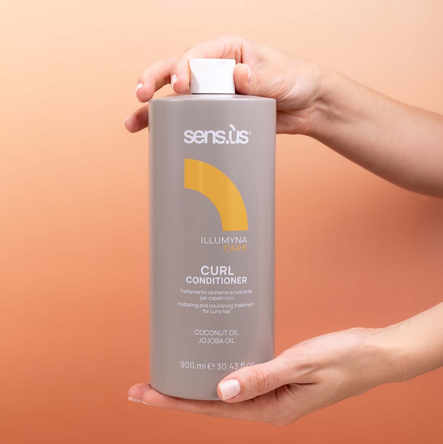 Зволожуючий кондиціонер для кучерявого волосся Sens.ùs Illumyna Curl Conditioner, 900 ml - 2