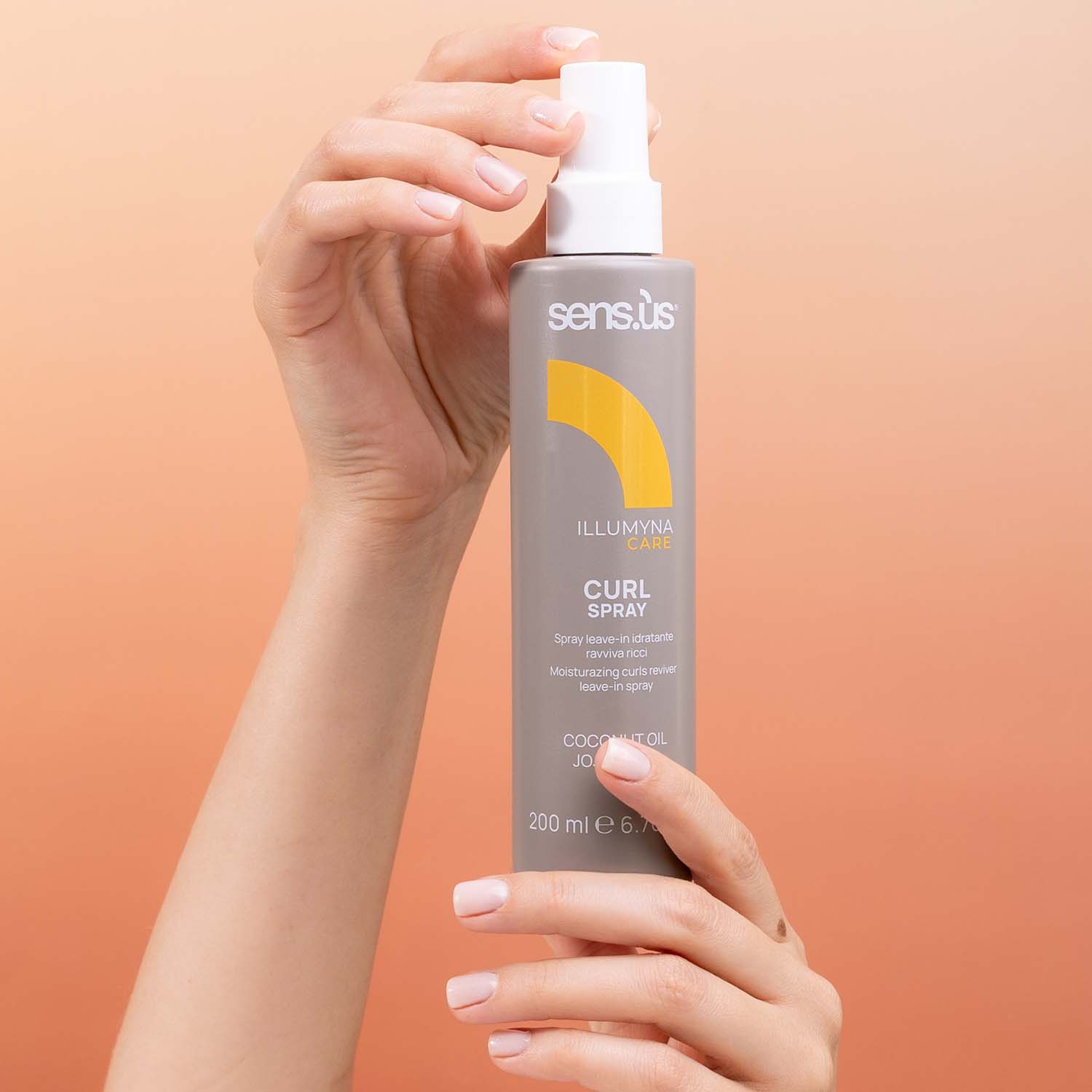 Кондиціонуючий спрей для кучерявого волосся Sens.ùs Illumyna Curl Spray, 200 ml - 2