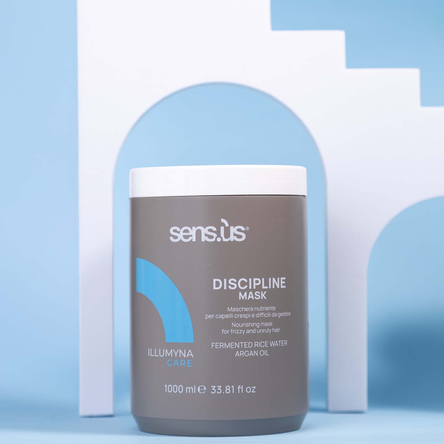 Живильна маска для пухнастого волосся Sens.ùs Illumyna Discipline Mask, 1000 ml - 2