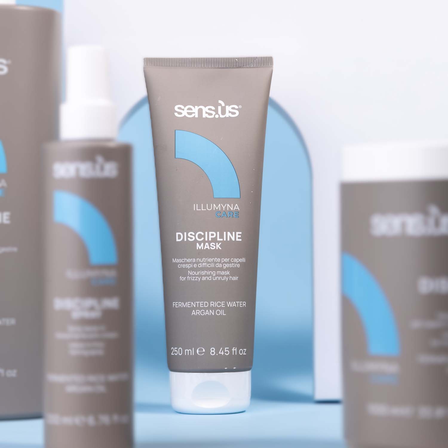 Живильна маска для пухнастого волосся Sens.ùs Illumyna Discipline Mask, 250 ml - 3