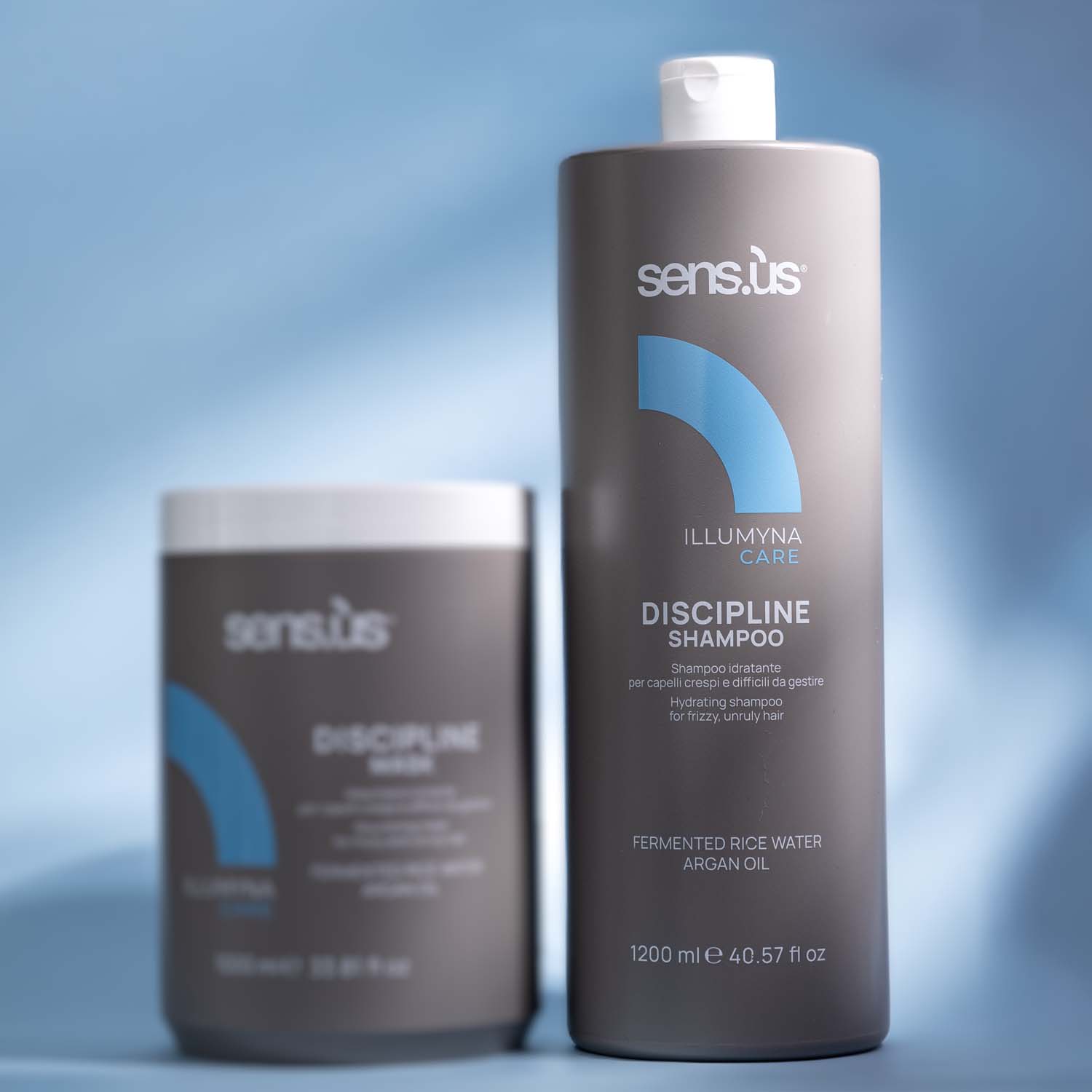 Живильний шампунь для пухнастого волосся Sens.ùs Illumyna Discipline Shampoo, 1200 ml - 3