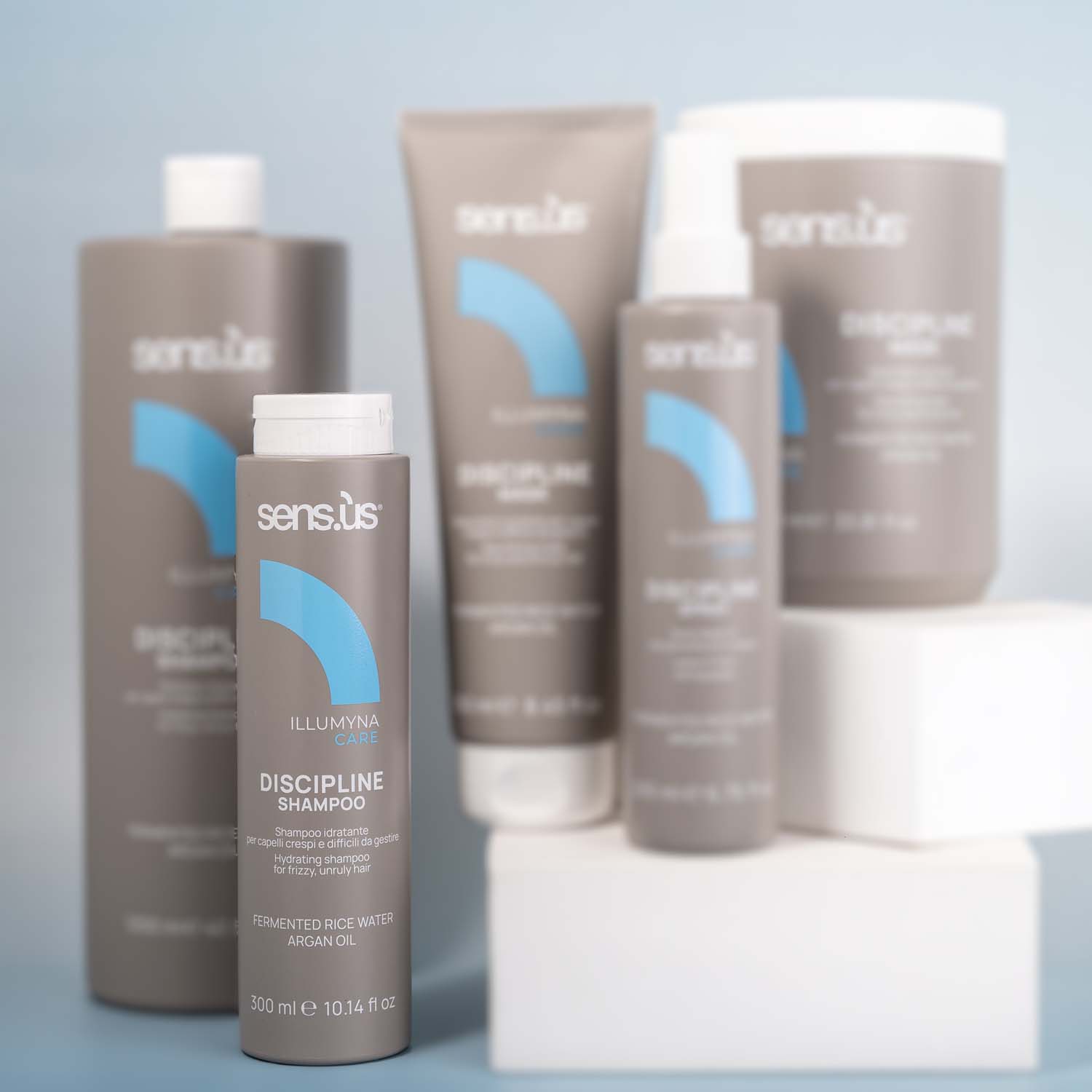 Живильний шампунь для пухнастого волосся Sens.ùs Illumyna Discipline Shampoo, 300 ml - 2