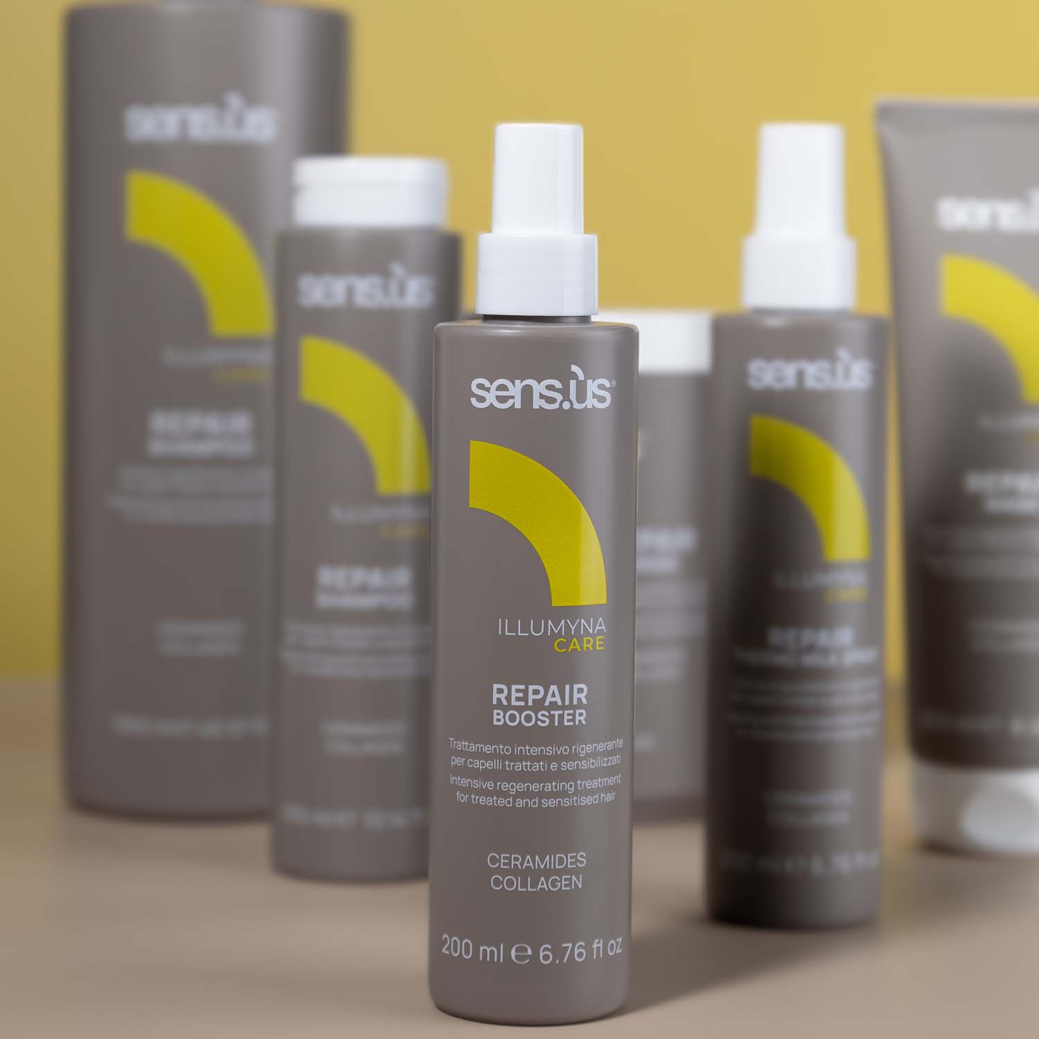 Відновлюючий бустер для пошкодженого волосся Sens.ùs Illumyna Repair Booster, 200 ml - 2