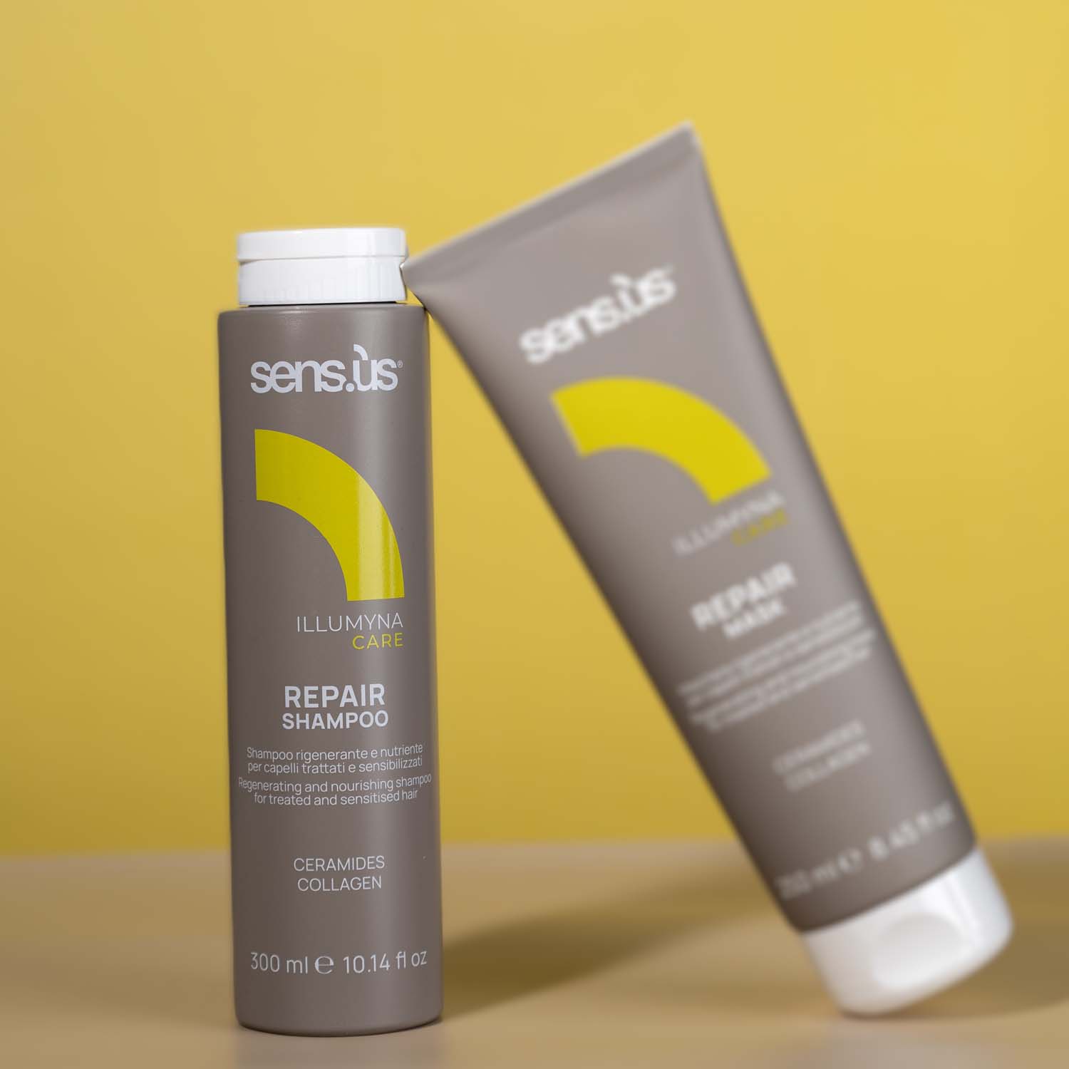 Відновлюючий шампунь для пошкодженого волосся Sens.ùs Illumyna Repair Shampoo, 300 ml - 2