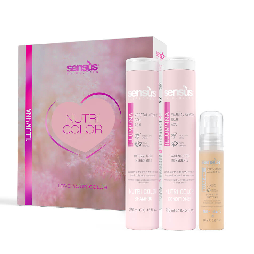 Набір для захисту кольору фарбованого і мелірованого волосся Sens.ùs Kit Nutri Color Retail