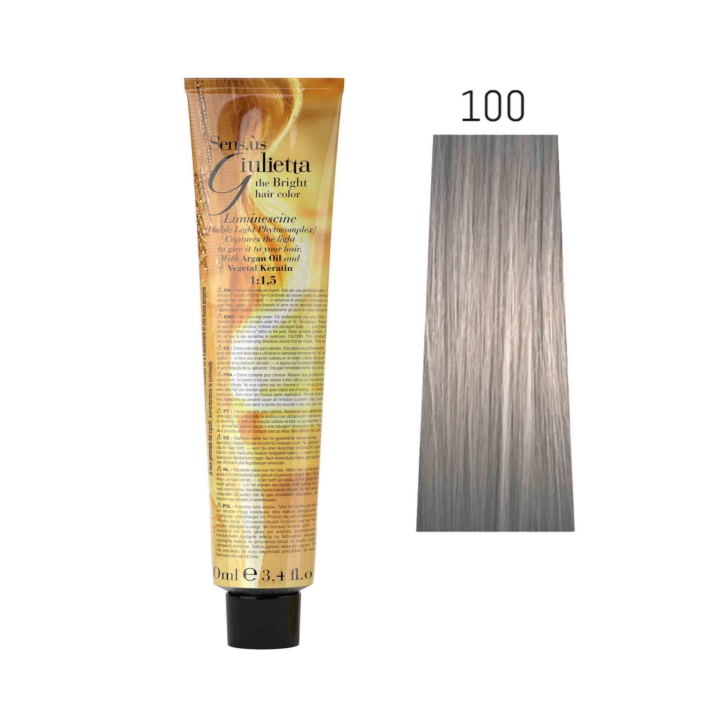 Крем-фарба для волосся SENS.ÙS Giulietta (Колір: 100 Ультрасвітлий Блонд) - 1