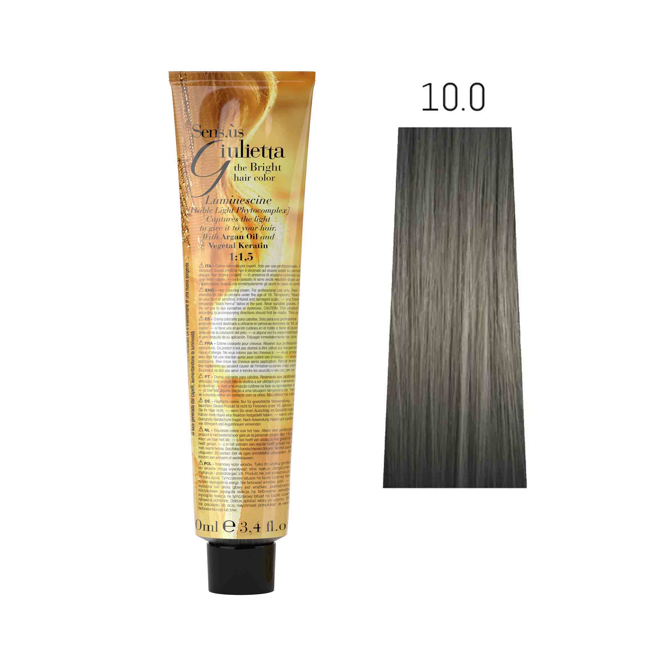 Крем-фарба для волосся SENS.ÙS Giulietta (Колір: 10.0 Світлий Блонд) - 1