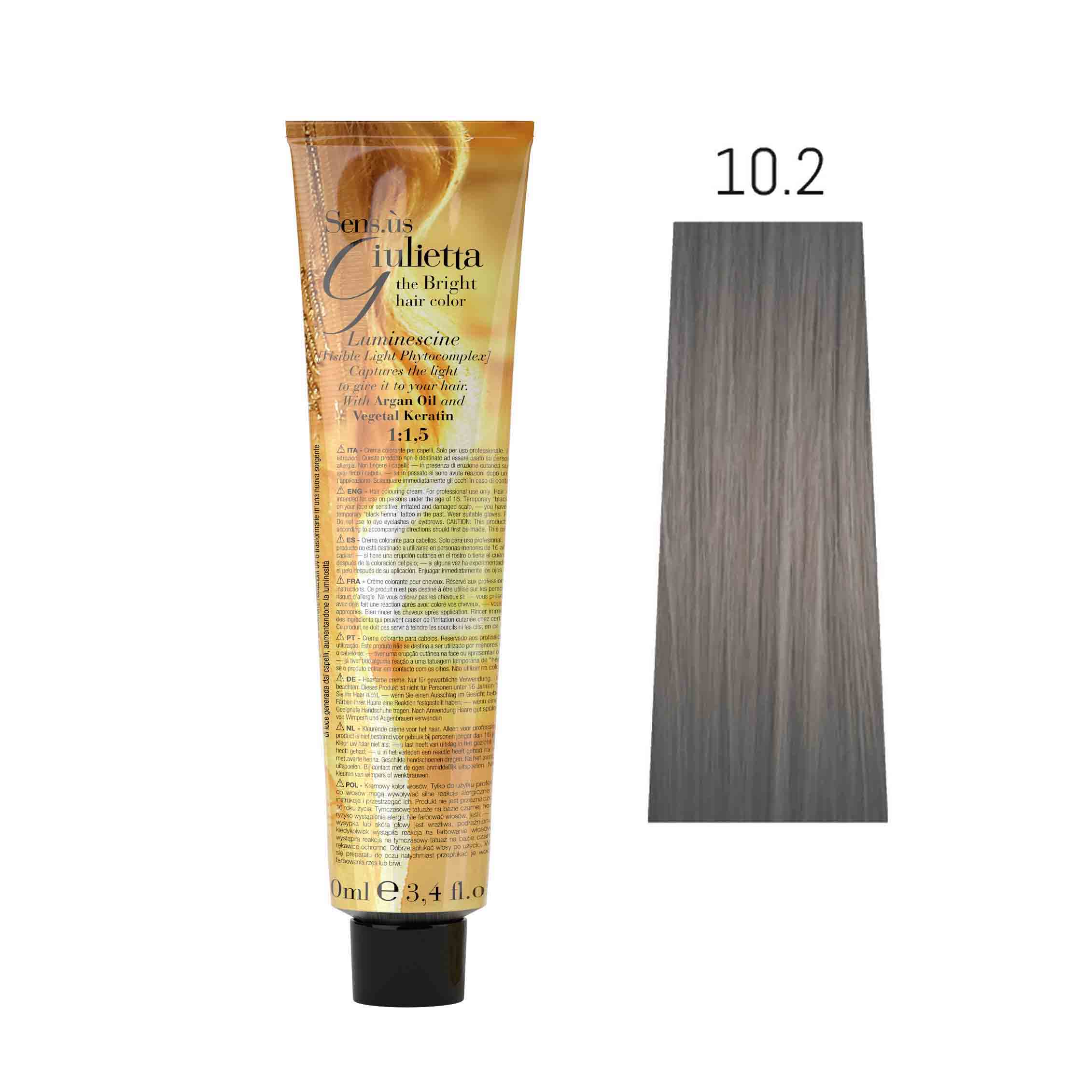 Крем-фарба для волосся SENS.ÙS Giulietta (Колір: 10.2 Світлий Блонд Бежевий) - 1