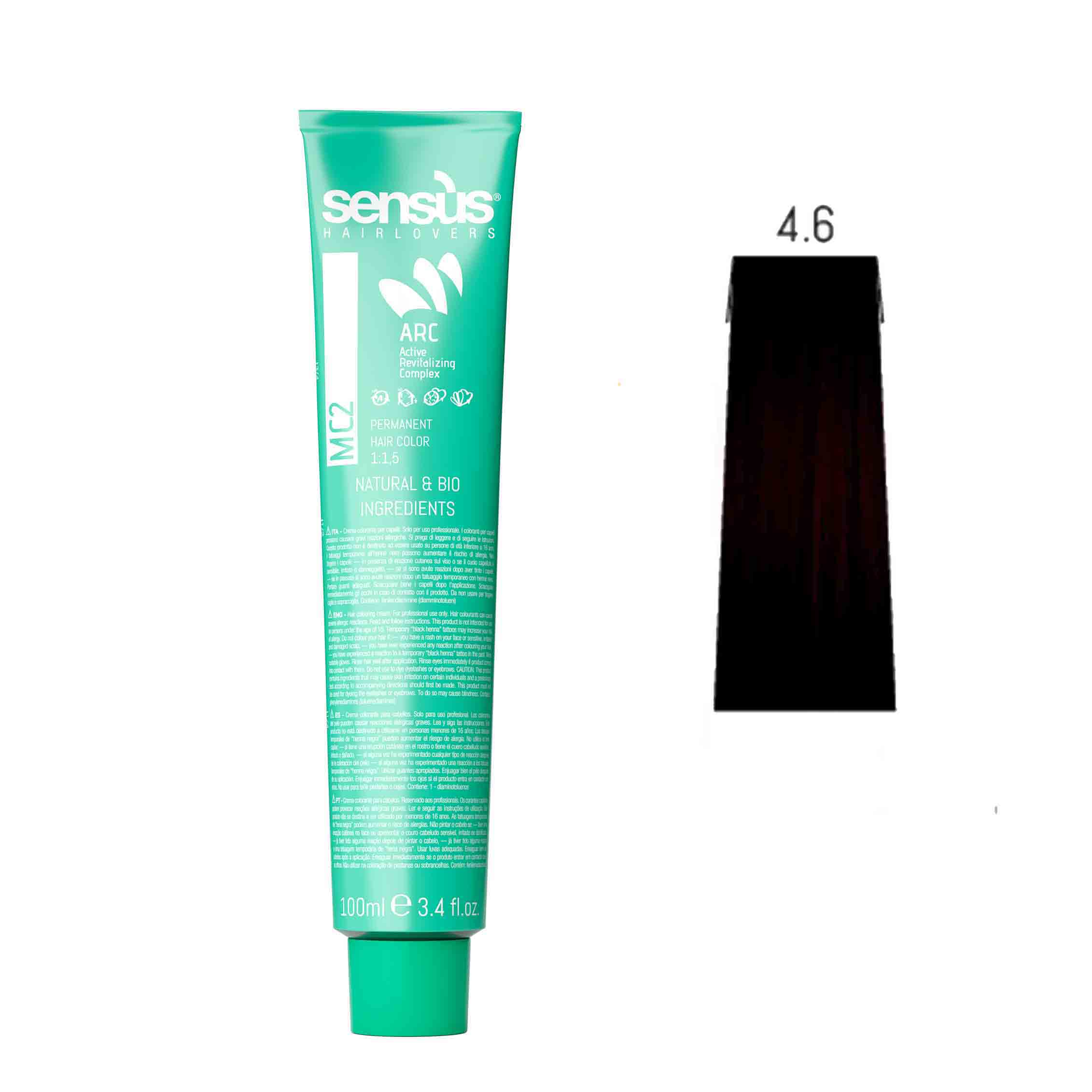 Крем-фарба для волосся SENS.ÙS MC2 (Колір: 4.6 Червоний Каштан) - 1