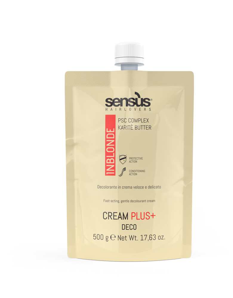 Блакитний освітлювальний крем з PLEX 7 тонів Sens.ùs Deco Cream Bleach - 1