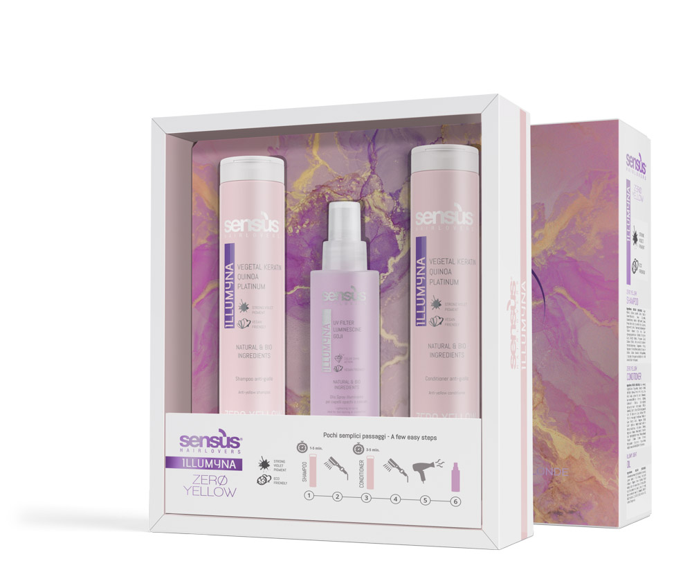 Набір проти жовтизни волосся Sens.ùs Kit Zero Yellow Retail - 2