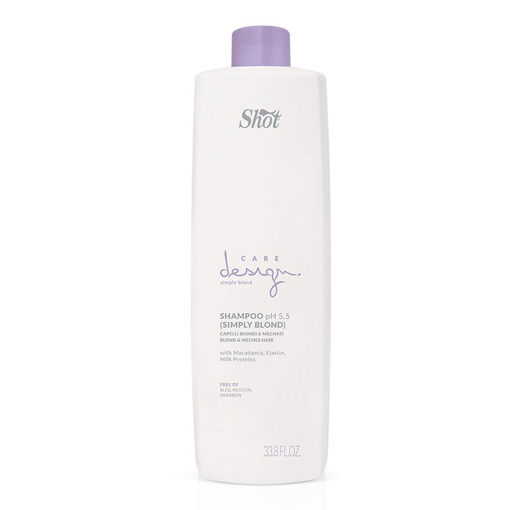 Шампунь для освітленого та мелірованого волосся SHOT Care Design Simply Blond Shampoo 1000 ml