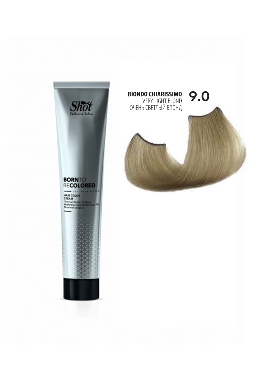 Крем-фарба для волосся SHOT Born To Be Colored Hair Color Cream (Колір: 9.0 Дуже світлий блонд) - 1