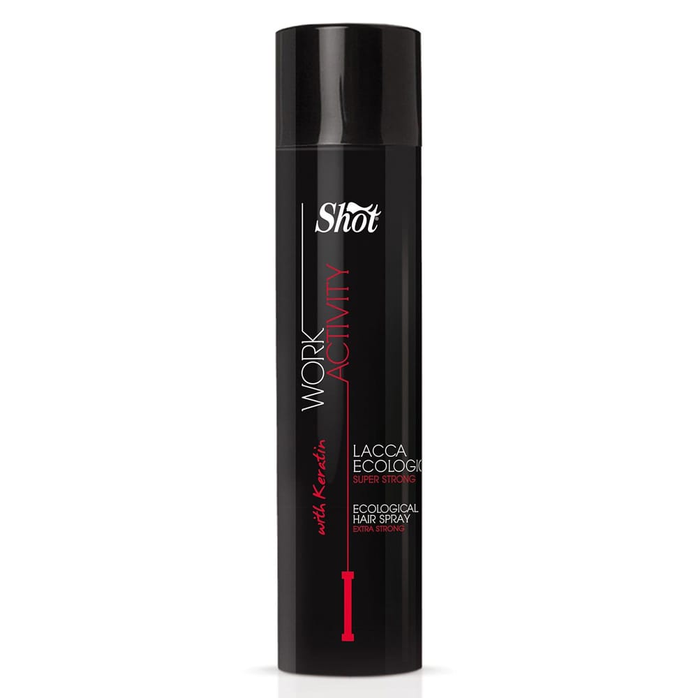 Екологічний лак суперсильної фіксації SHOT Work Activity Ecological Hairspray Extra Strong \