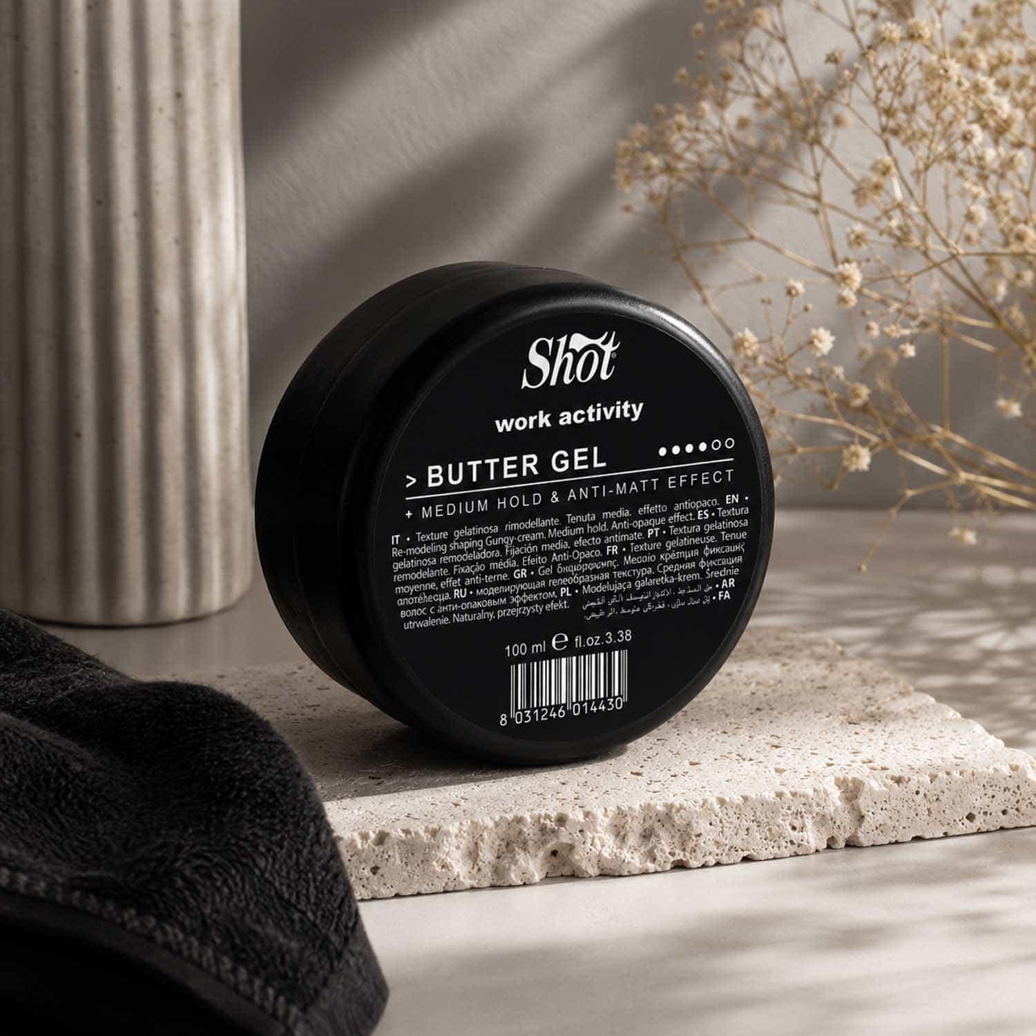 Воск для укладки волос на водной основе SHOT Work Activity Butter Gel, 100 мл - 2