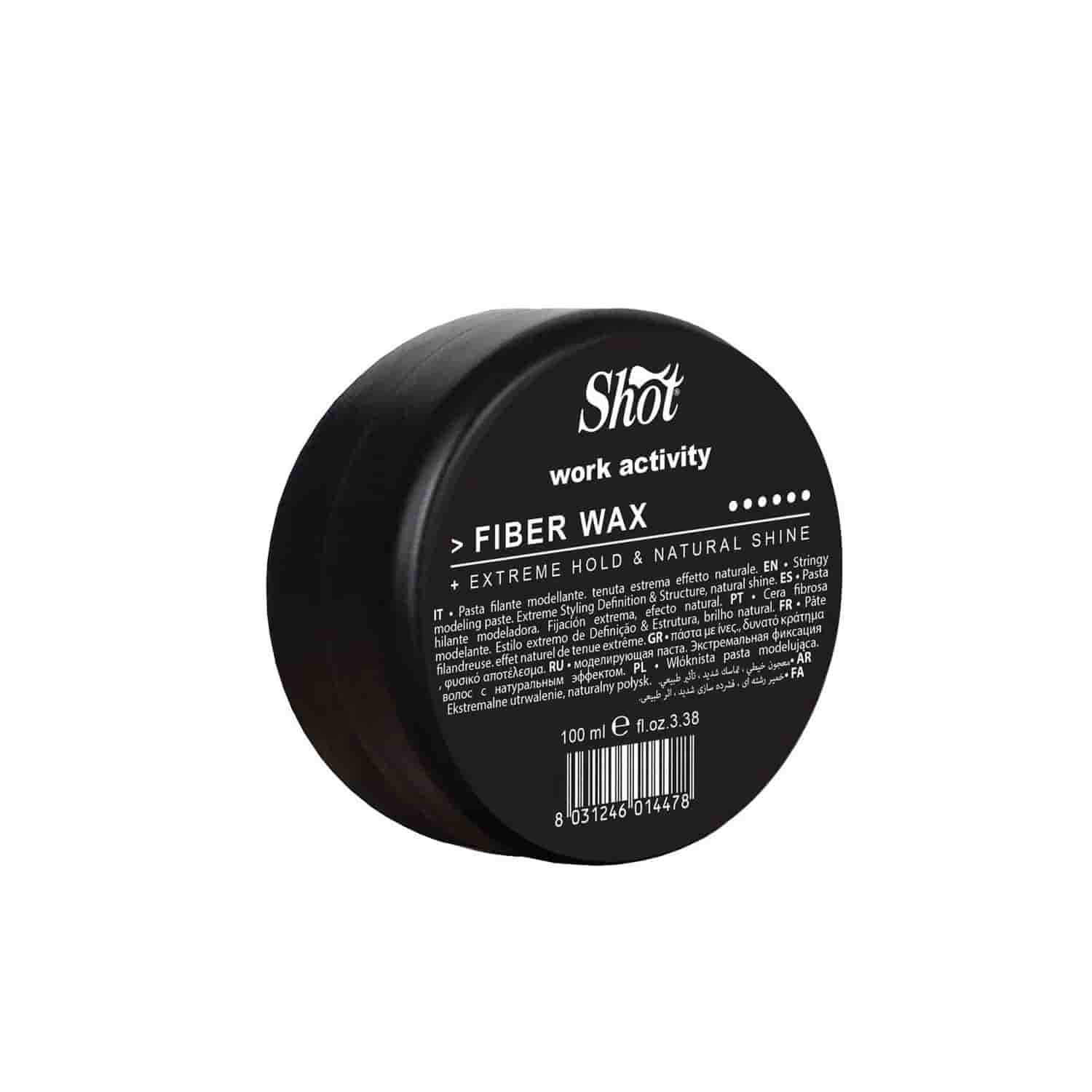 Віск-маніпулятор для укладання волосся SHOT Work Activity Fiber Wax, 100 мл - 1